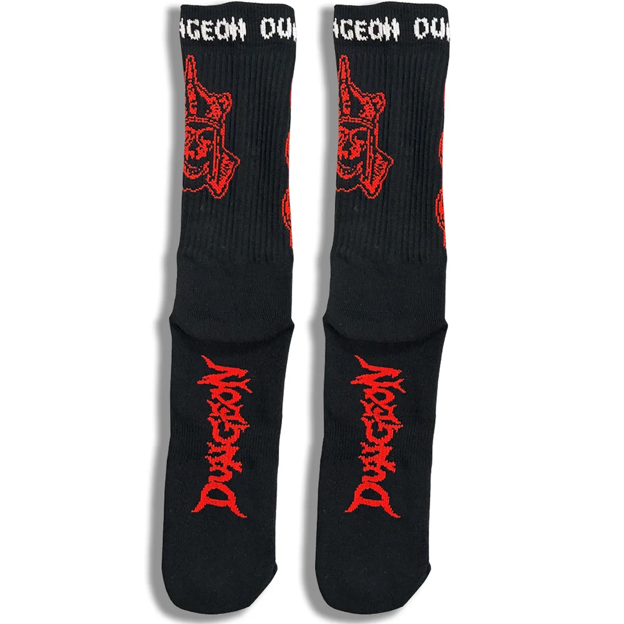 Dungeon Gateway Riddle Master Socks Black/Red