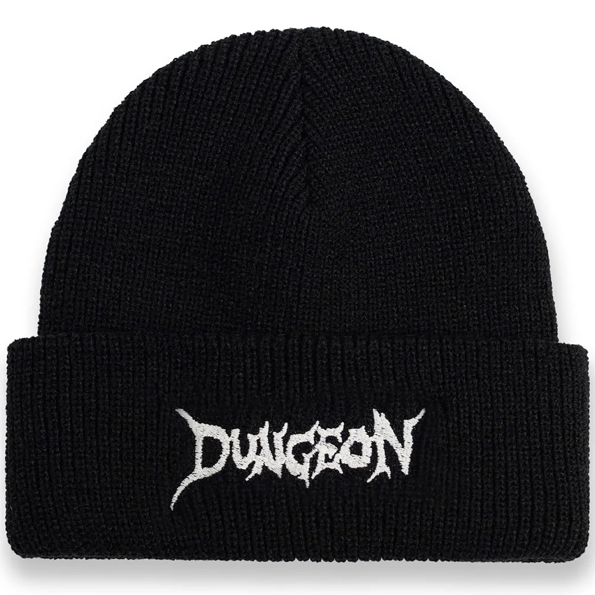 Dungeon Gateway Scrawl Logo Beanie Black