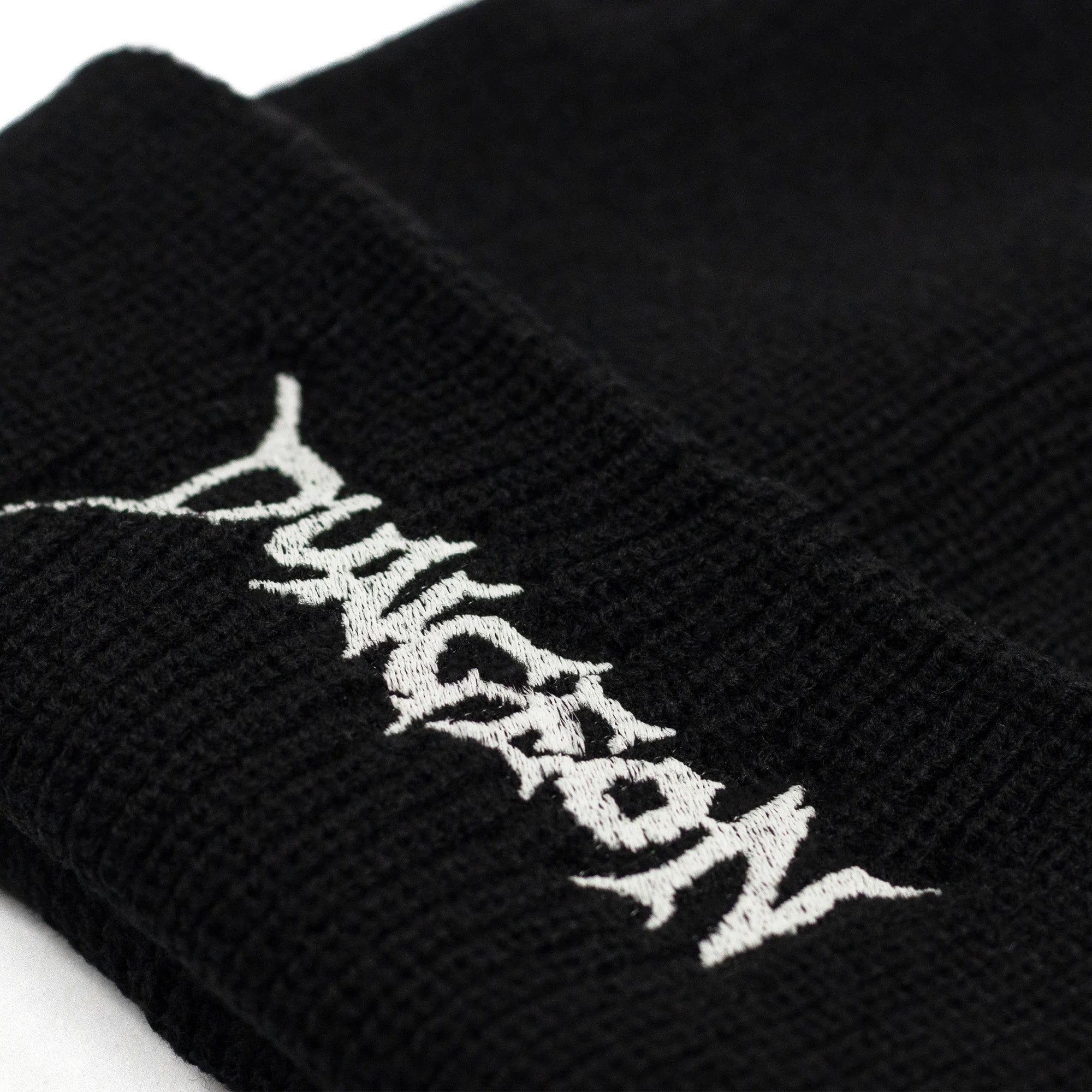 Dungeon Gateway Scrawl Logo Beanie Black