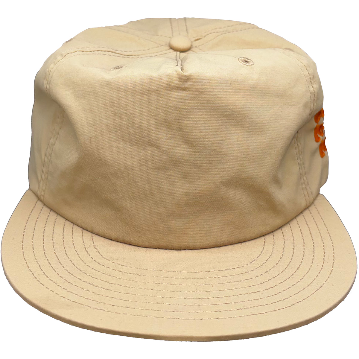 Eyes Look Left Logo Stack Cap Beige