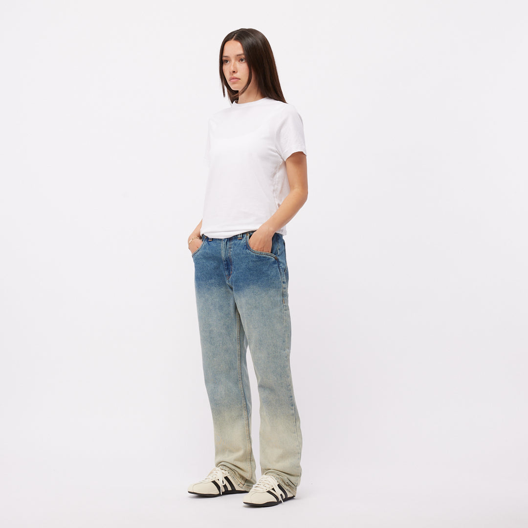 Dime MTL Straight Denim Pants Dipped Sandblasted Indigo