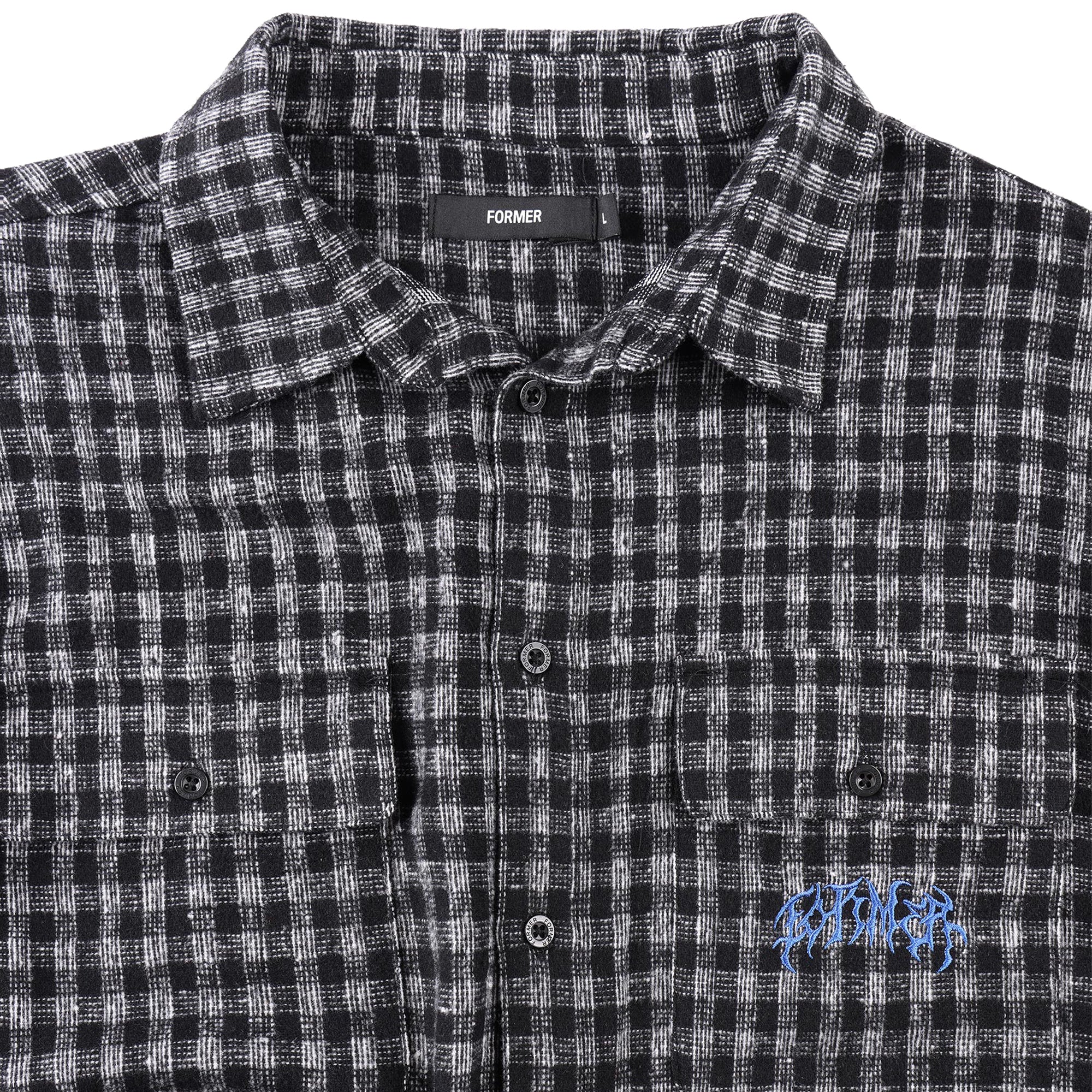 Former Vivian Flannel Long Sleeve Worn Black