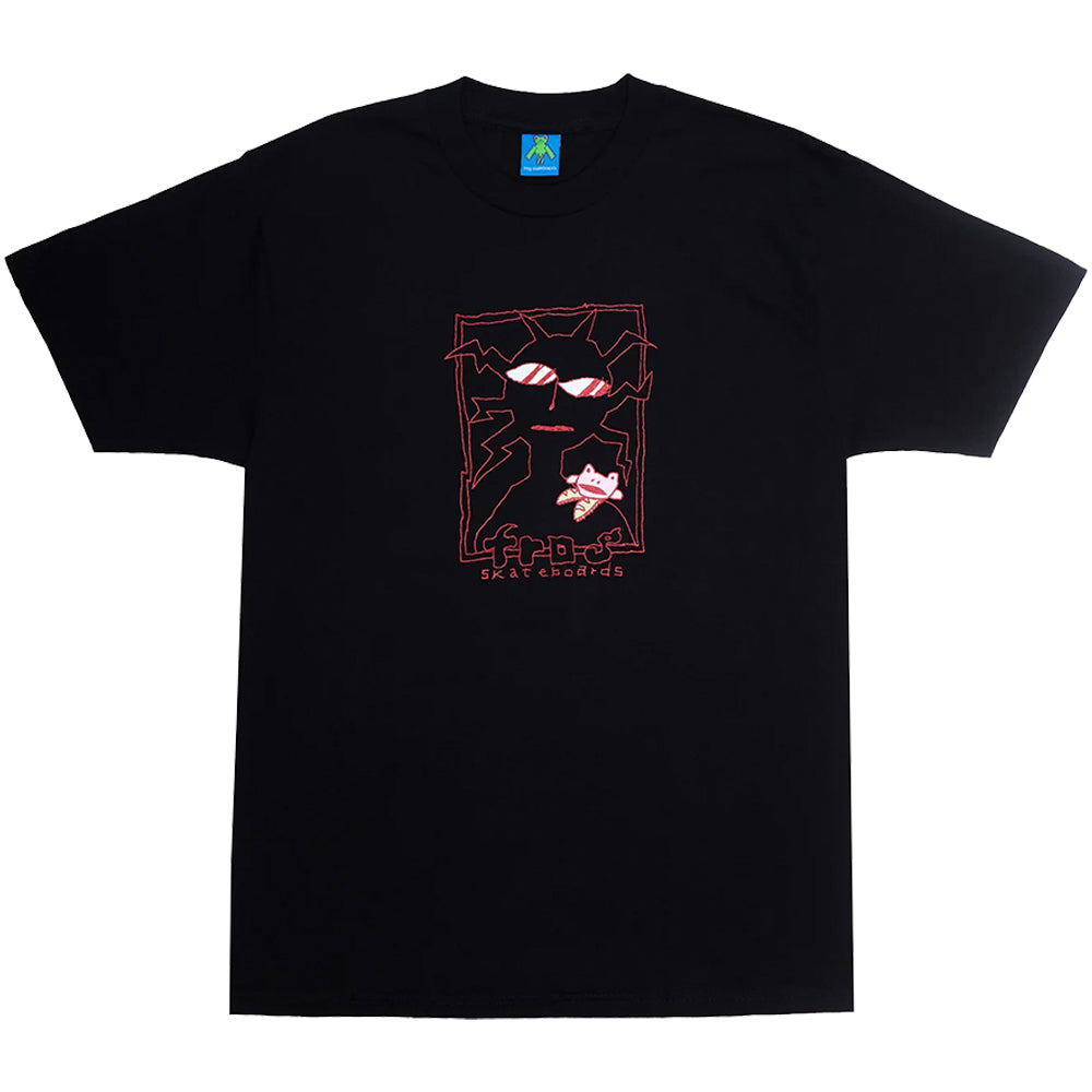 Frog Shoulder Frog T-Shirt Black