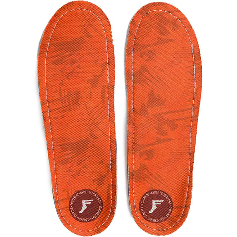 Footprint Kingfoam Orthotic Insoles 5mm Orange Camo
