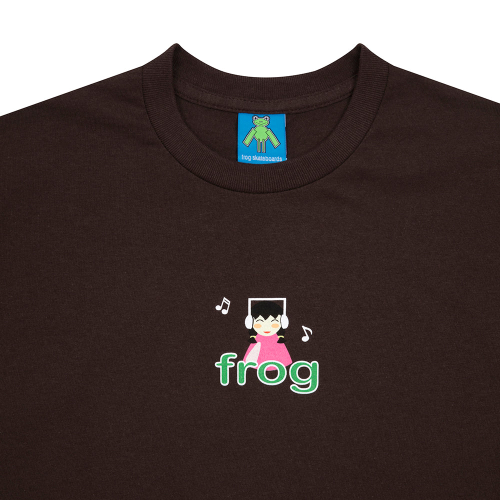 Frog I'm Not Listening Tee Brown