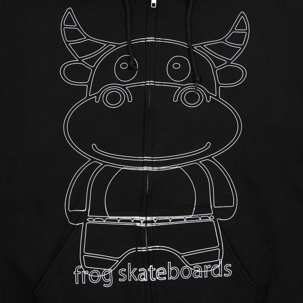 Frog Totally Awesome Zip Hoodie Black