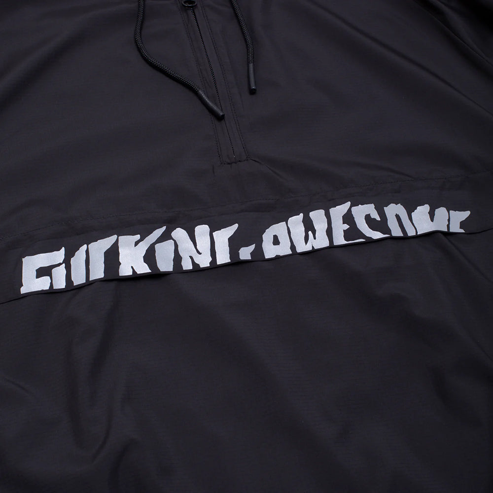 Fucking Awesome Cut Off Anorak Pullover Black