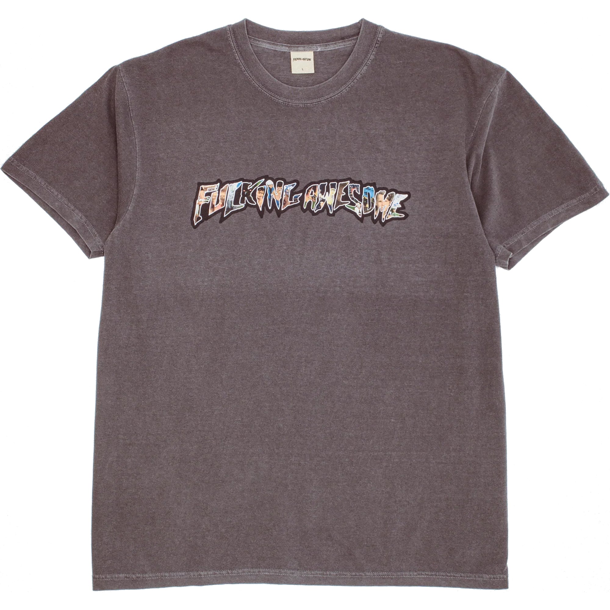 Fucking Awesome Dill Collage Logo Short Sleeve Tee Pepper