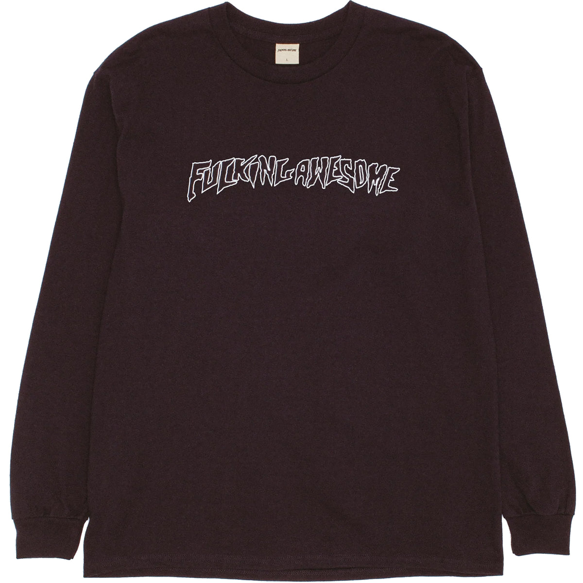 Fucking Awesome Fineline Glow in the Dark Stamp Logo Longsleeve Black