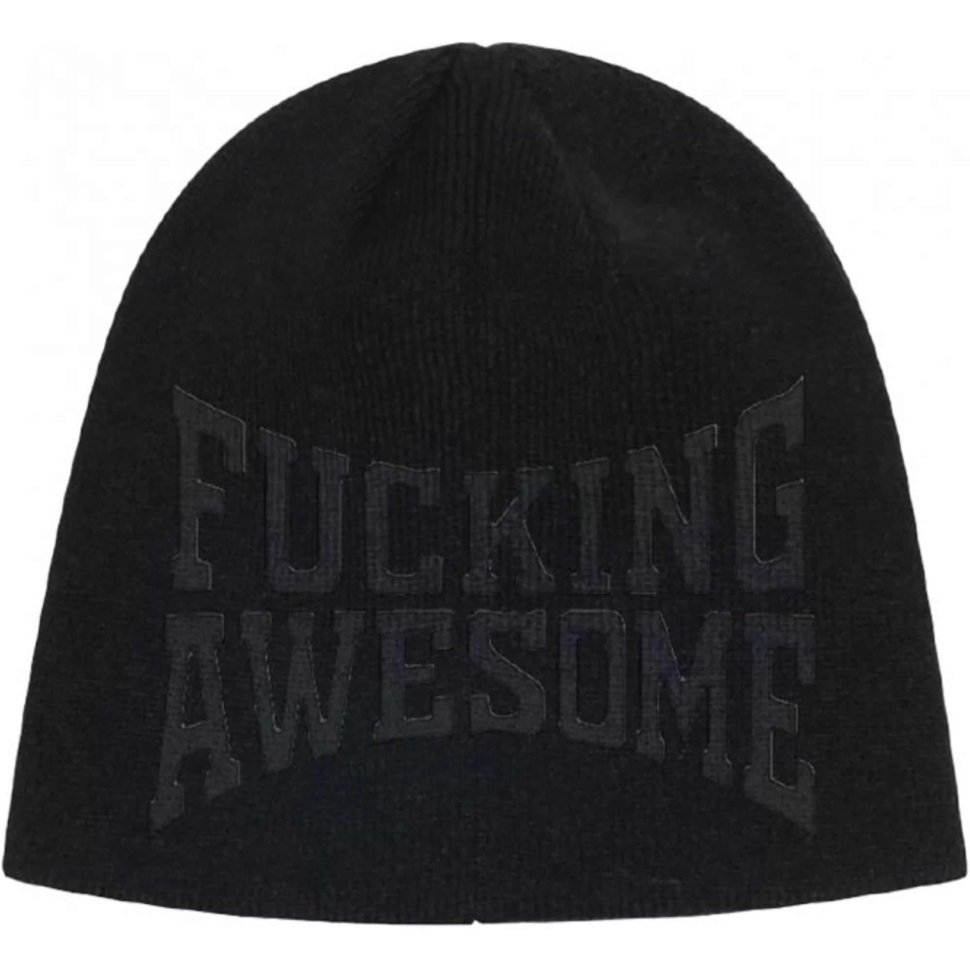 Fucking Awesome KO Embossed Beanie Black