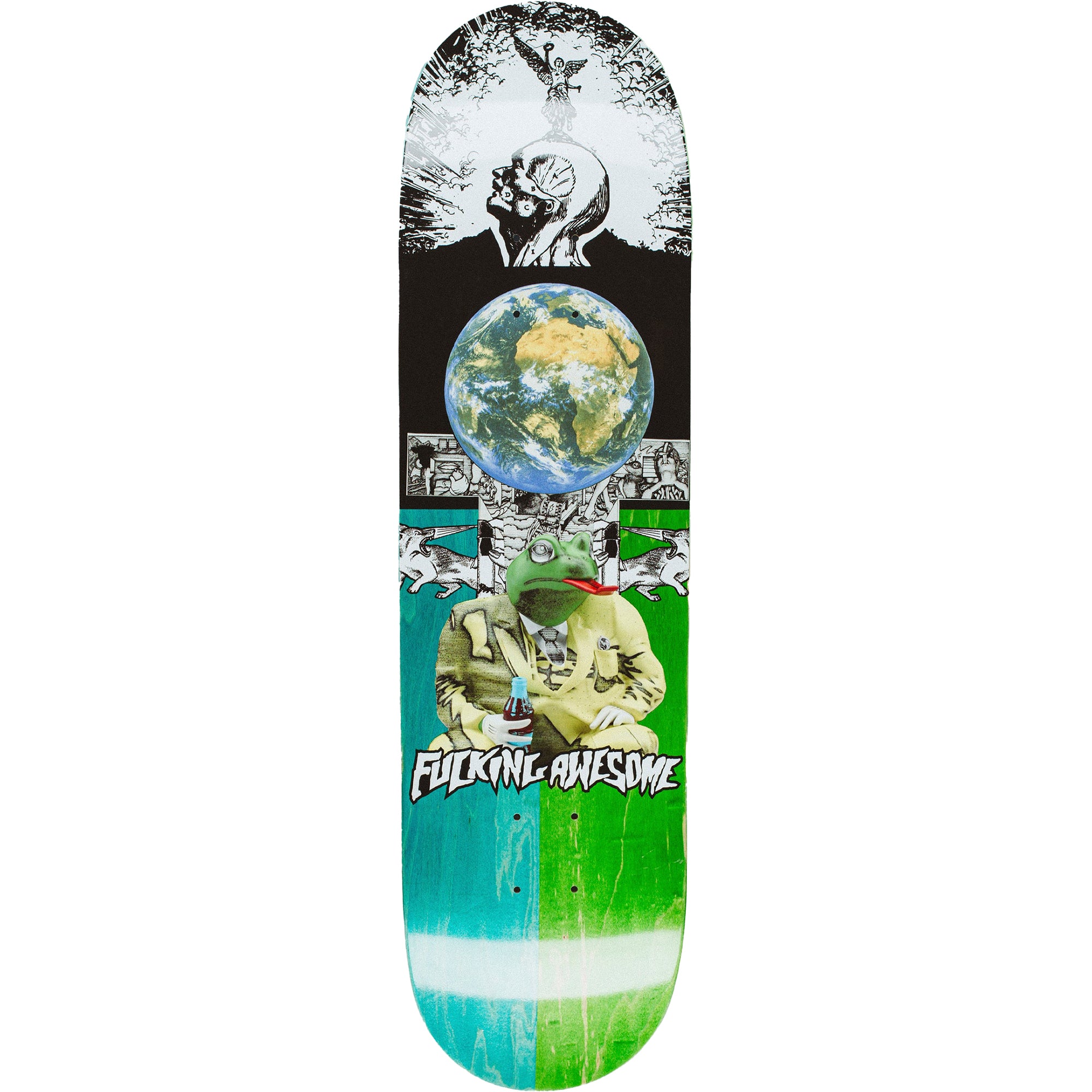 Fucking Awesome Louie Lopez 3D Frog Split Skateboard Deck 8.25
