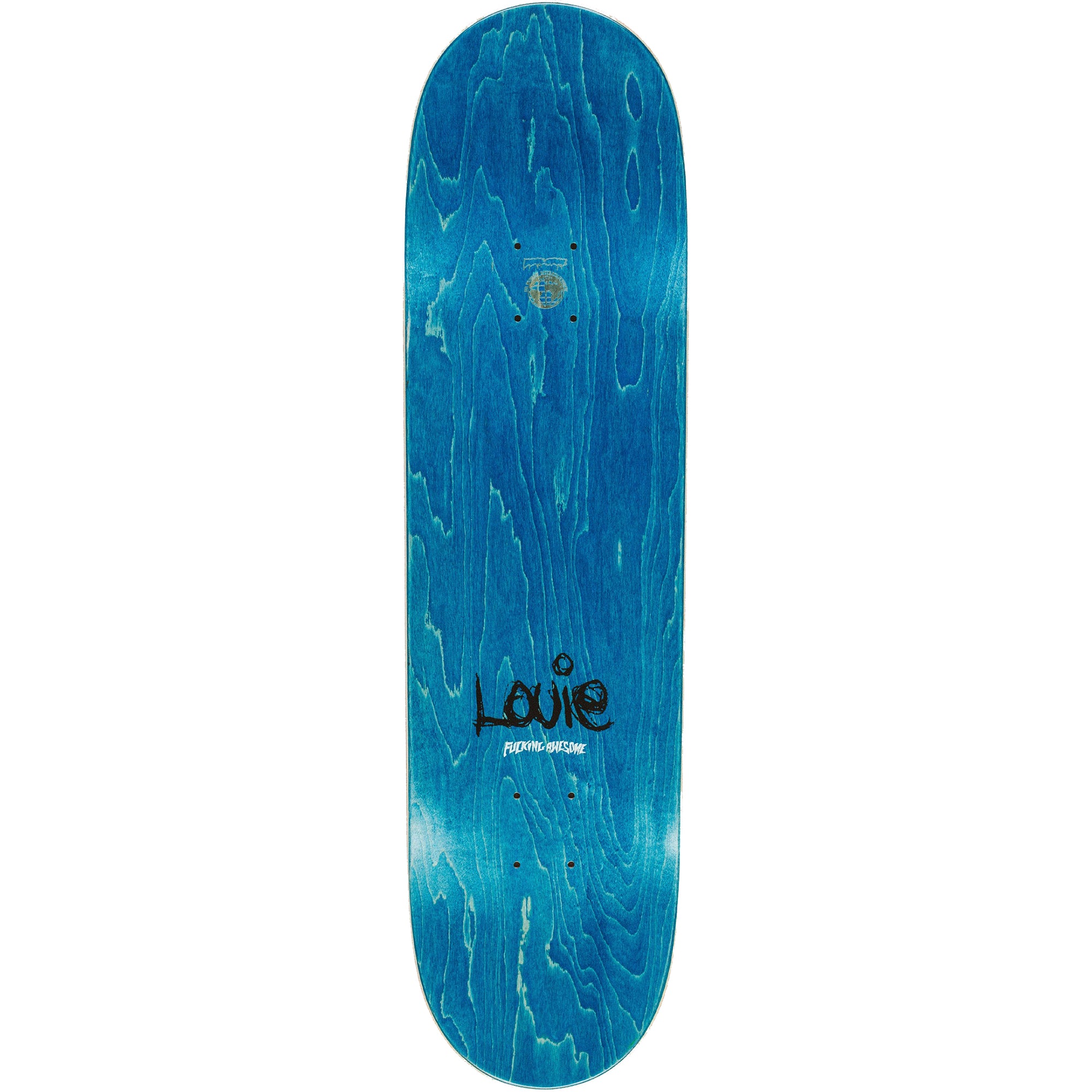 Fucking Awesome Louie Lopez 3D Frog Split Skateboard Deck 8.25