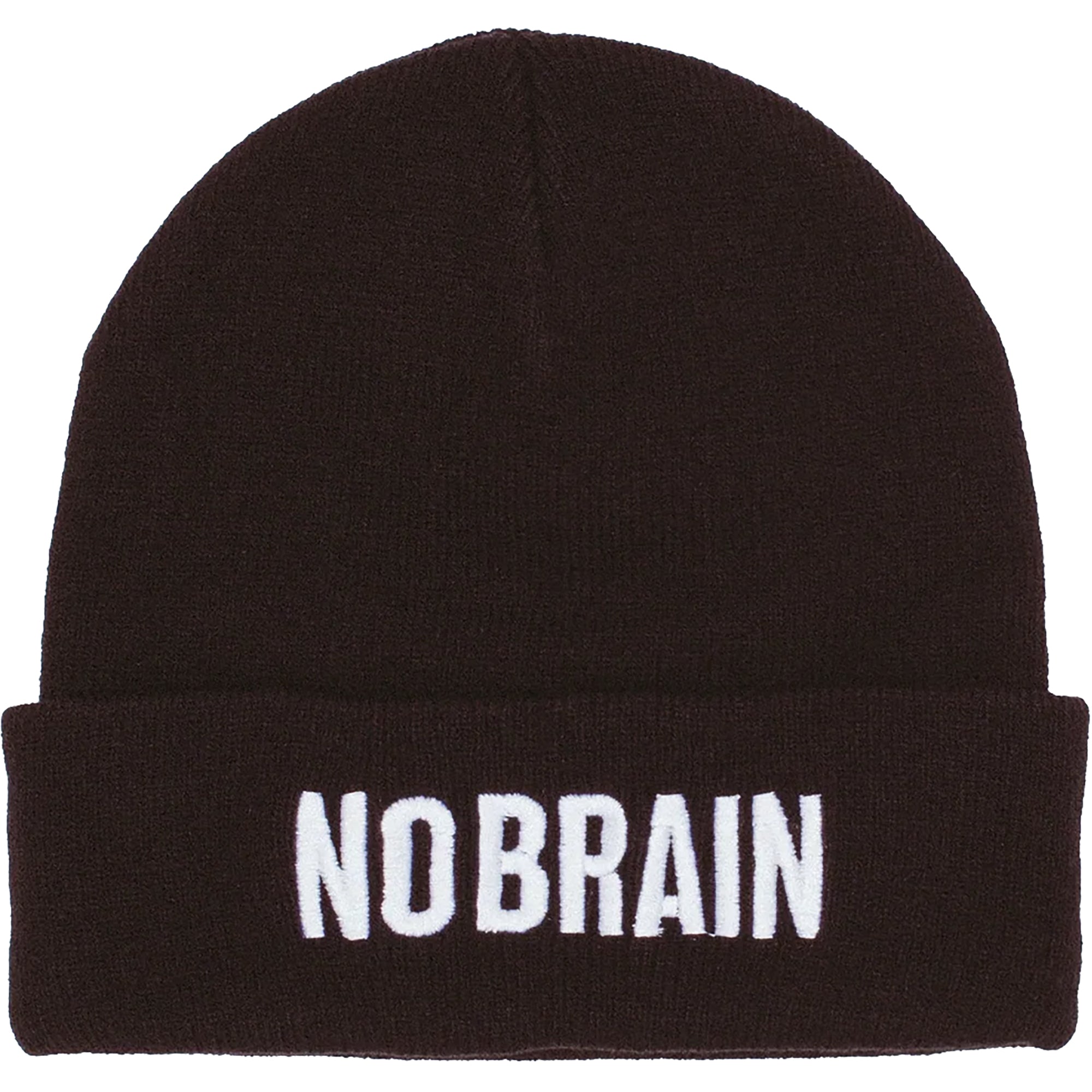 Fucking Awesome No Brain Cuffed Beanie Black