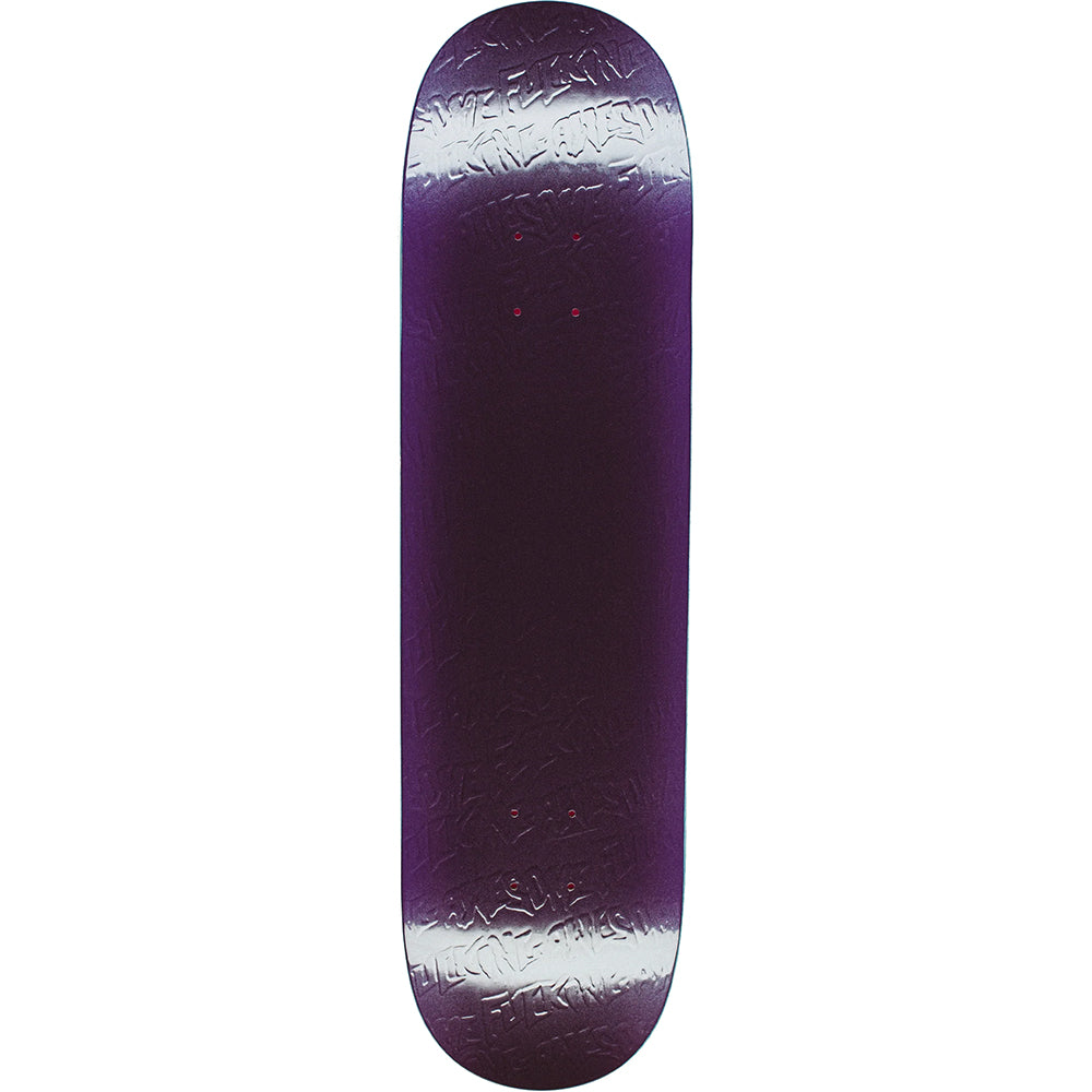 Fucking Awesome Phantom Purple Embossed Skateboard Deck 8.38"