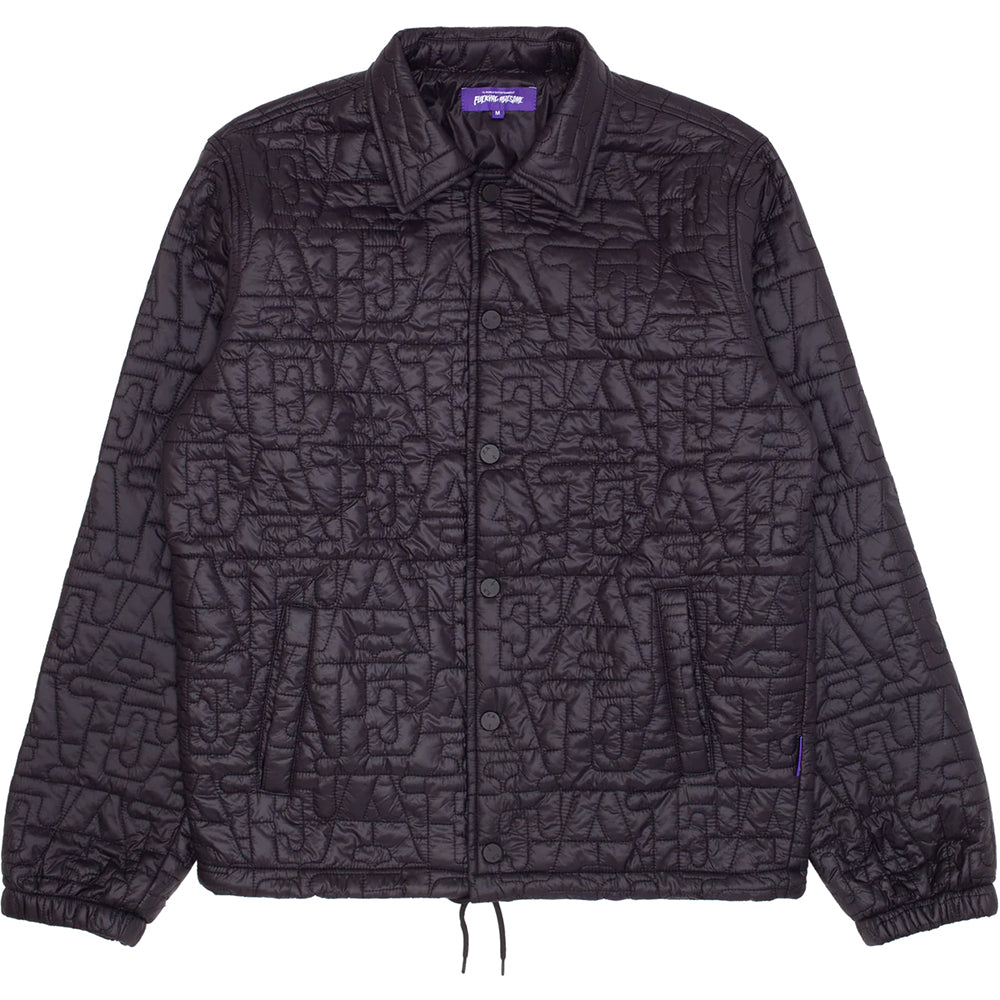 Fucking Awesome Quilted Coaches Jacket Black