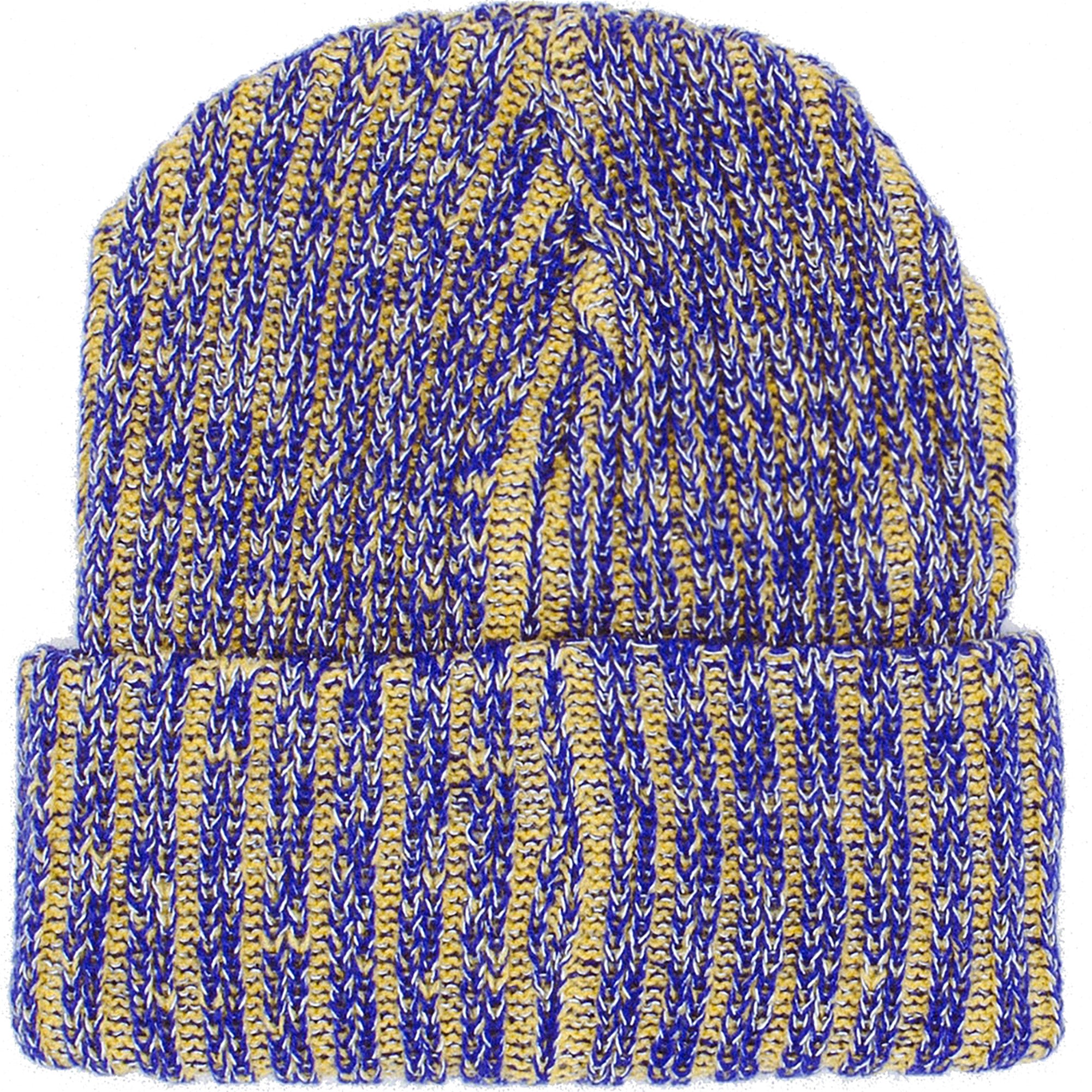 Fucking Awesome Reflective Stripe Beanie Yellow/Blue
