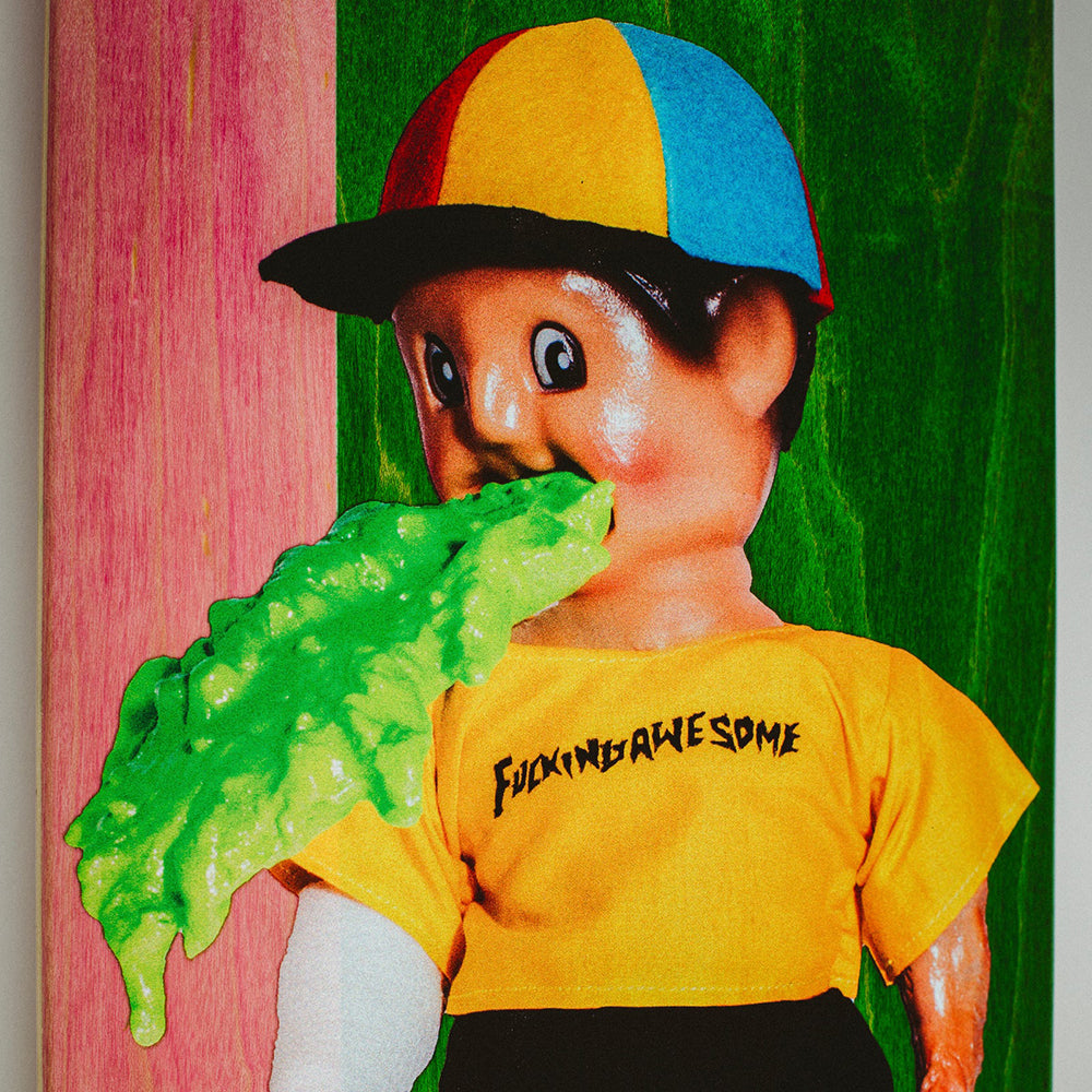 Fucking Awesome Wanto Throw Up Man Skateboard Deck 8.25"