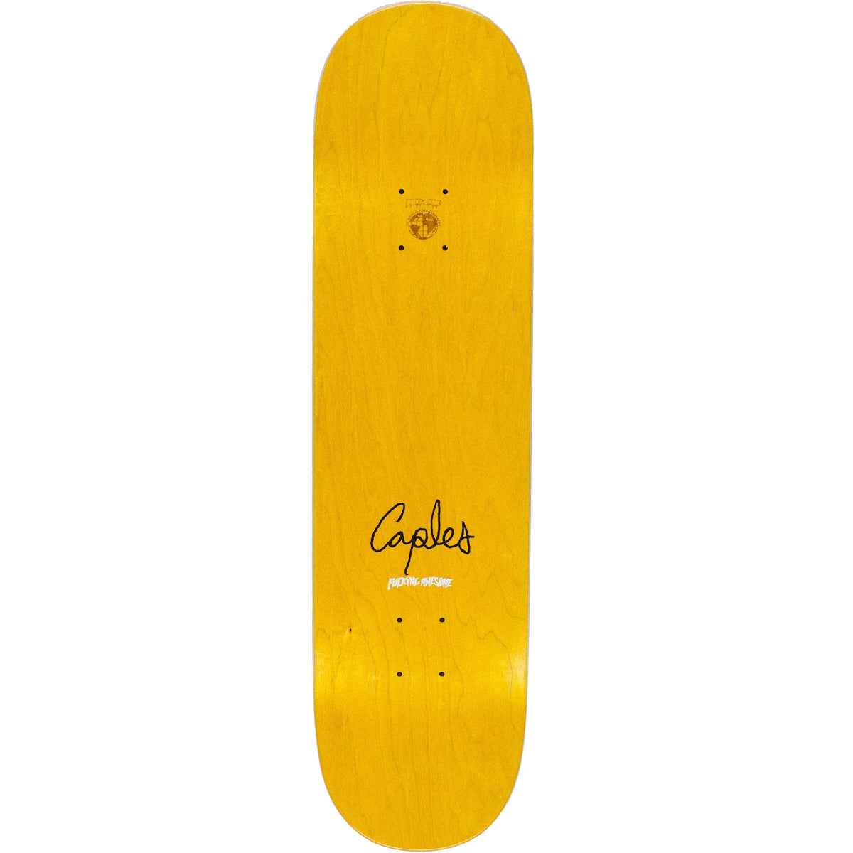 Fucking Awesome Curren Caples Raised Ink Class Photo Skateboard Deck 8.25"