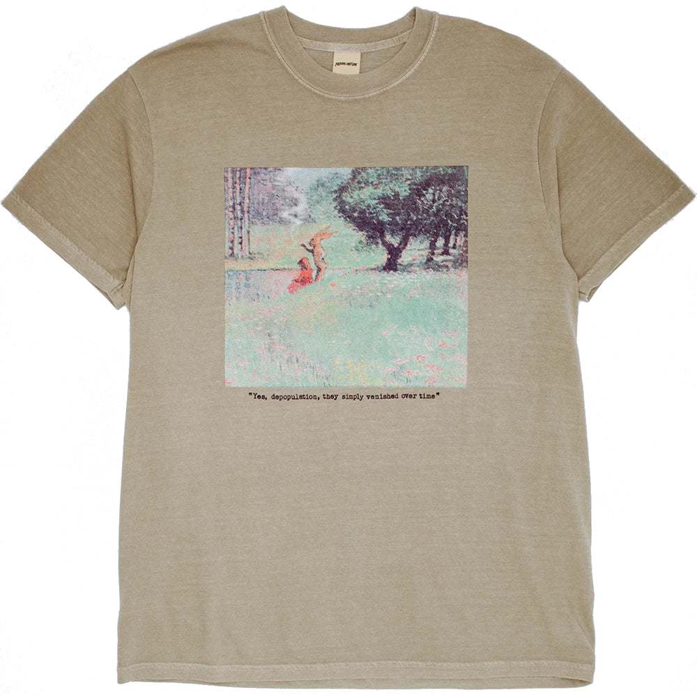 Fucking Awesome Depopulation Short Sleeve Tee Khaki