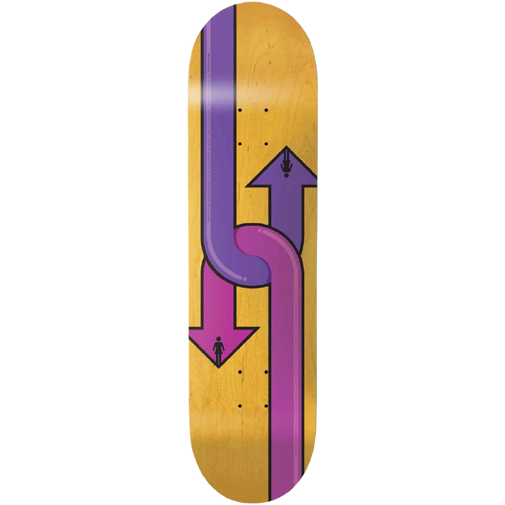 Girl Rick McCrank Dual Directional Skateboard Deck 8.5"