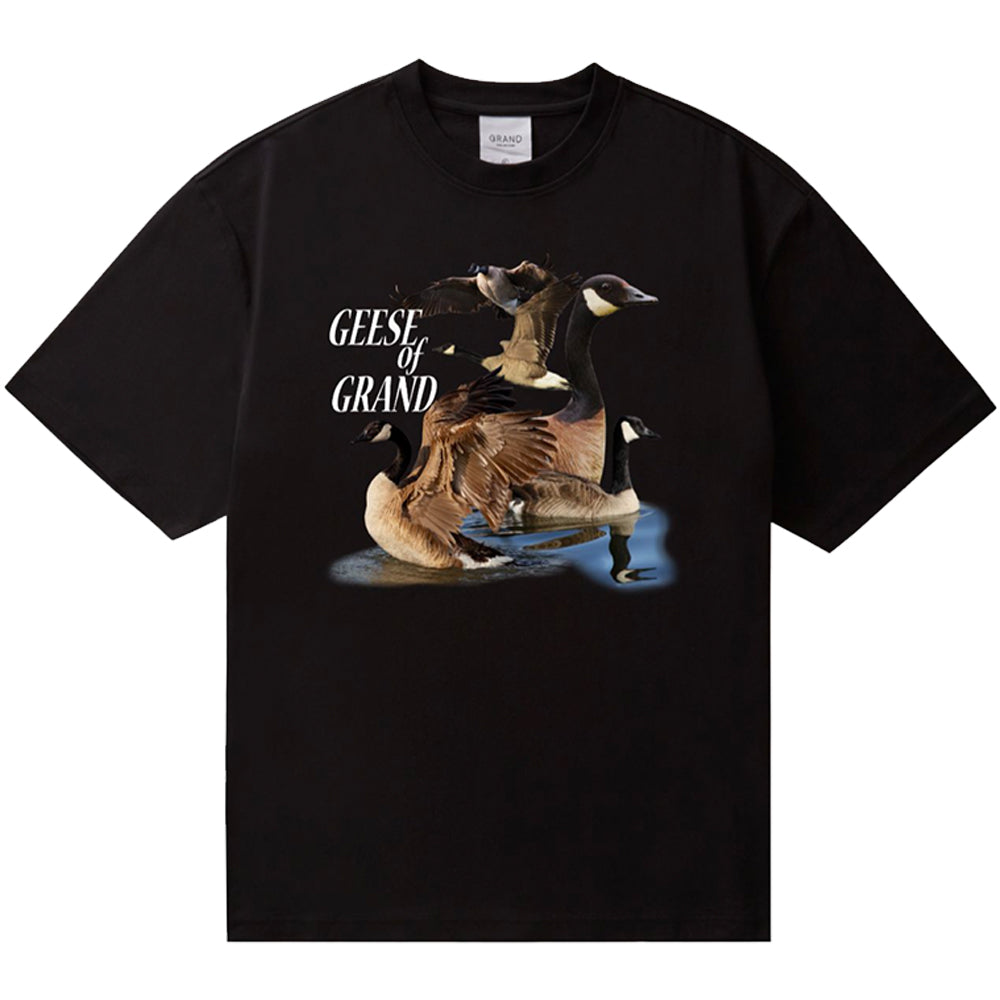 Grand Collection Geese Of Grand Tee Black