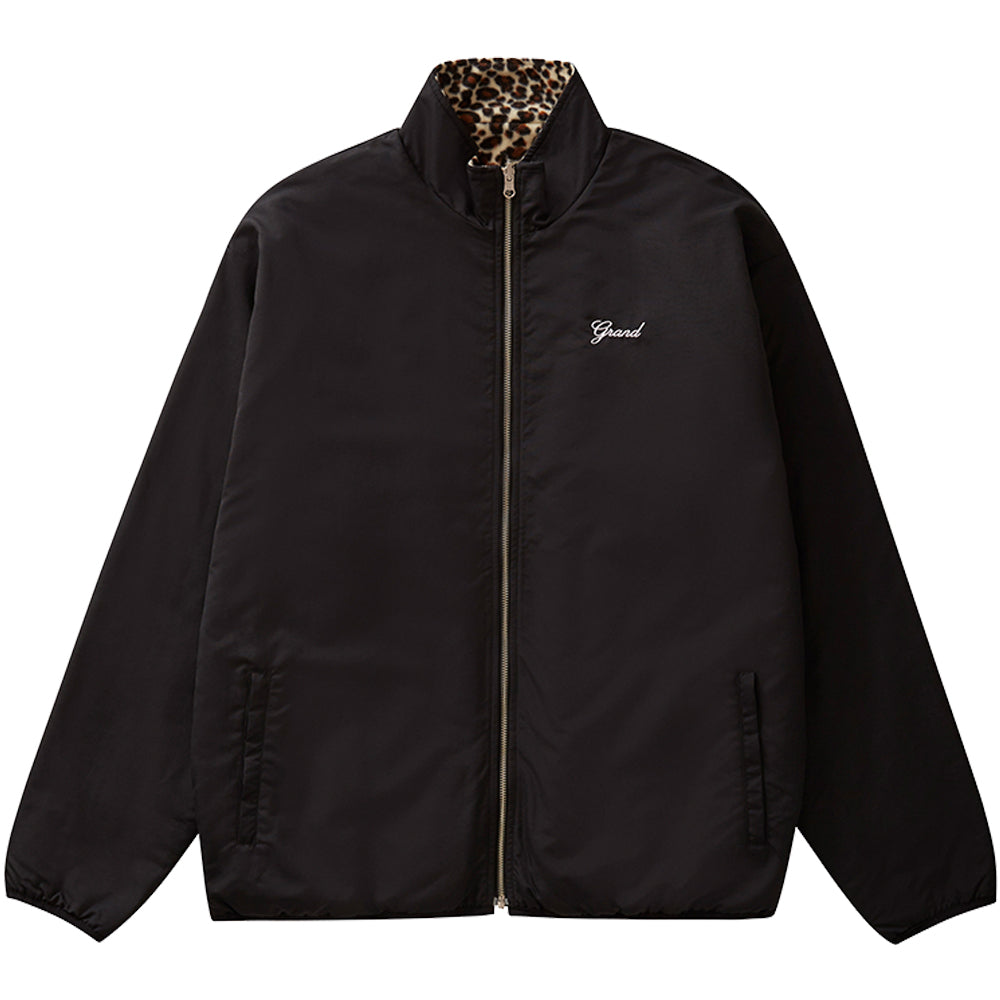 Grand Collection Reversible Fleece Leopard Print Jacket