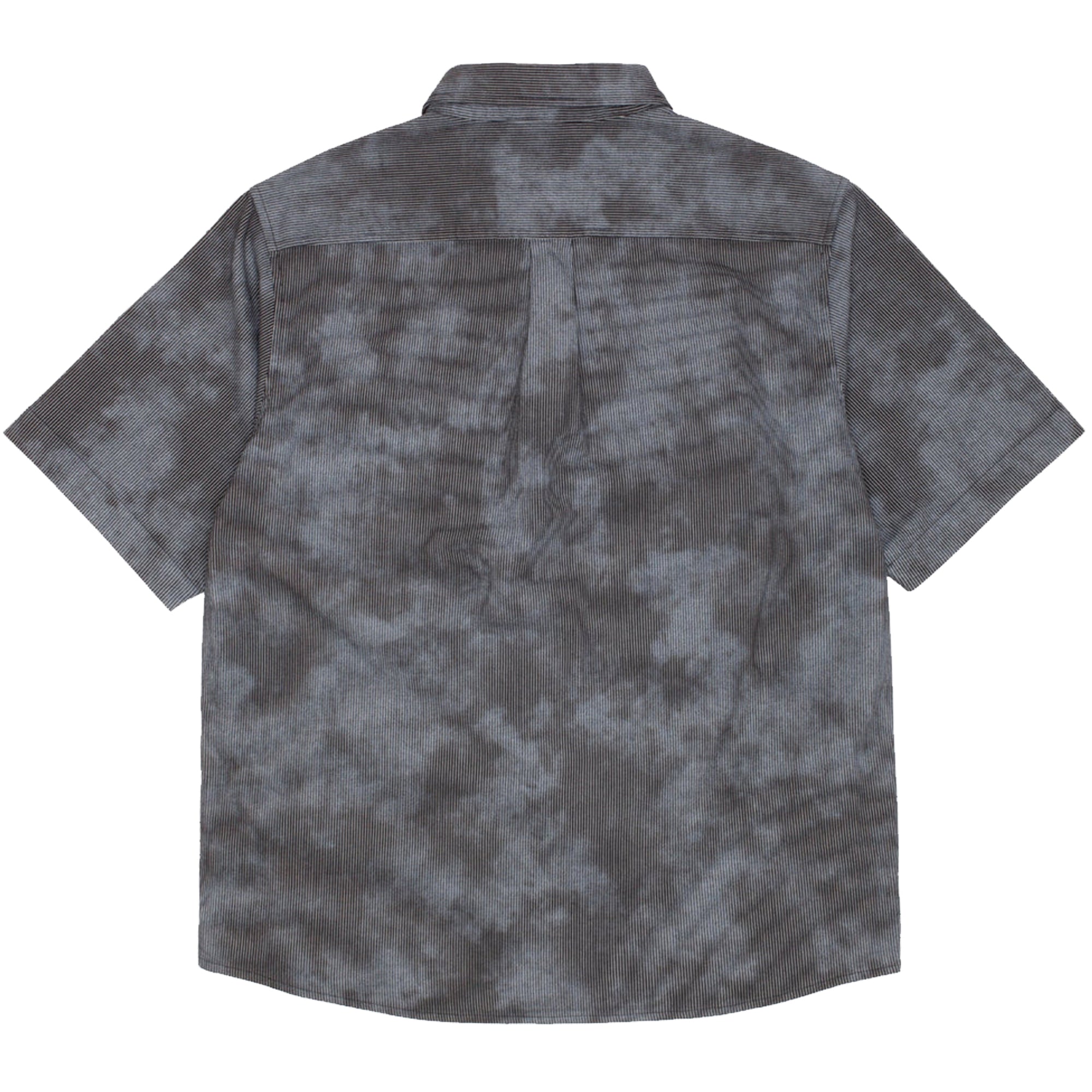 GX1000 Short Sleeve Button Down Shirt Over Dyed With Bleach Spots