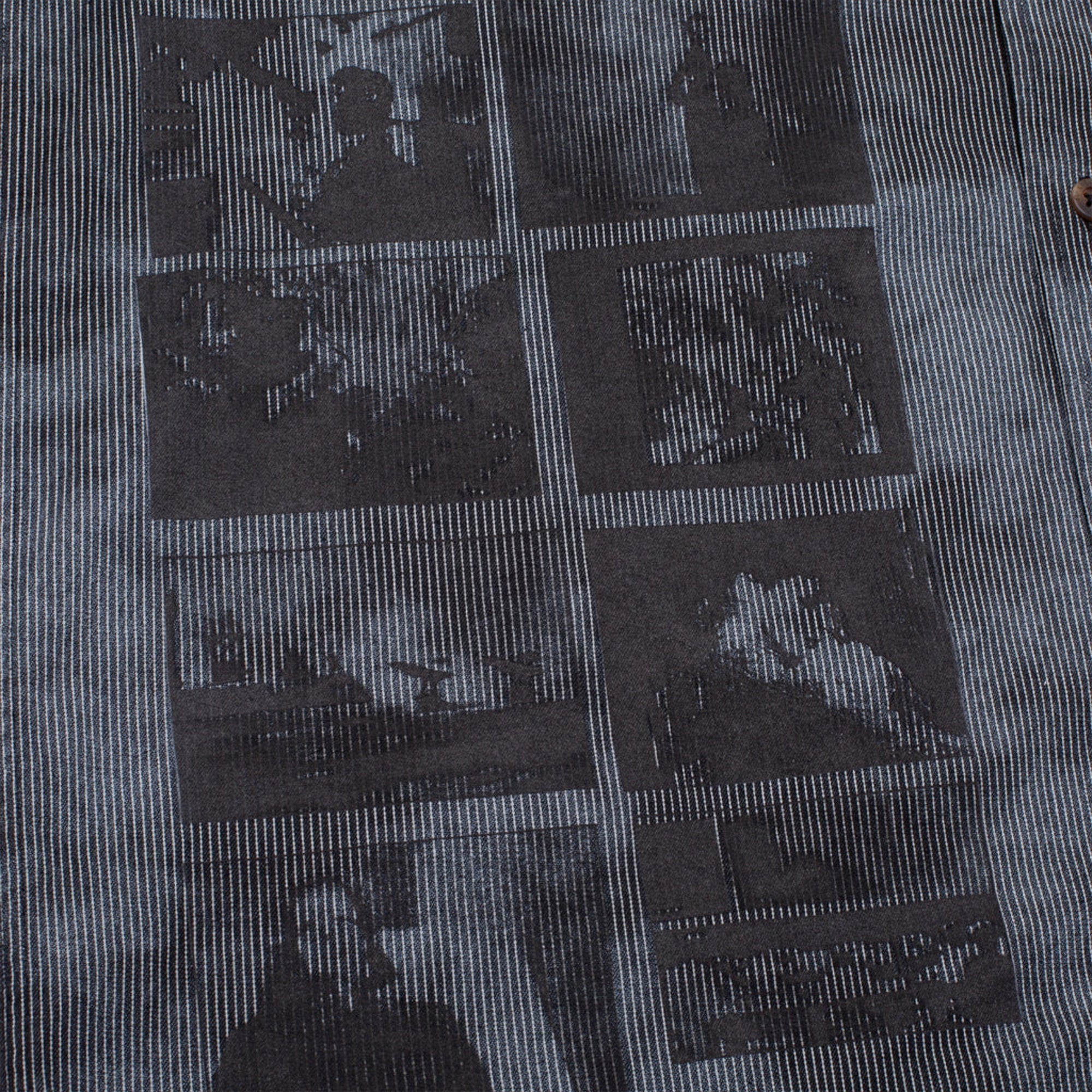 GX1000 Short Sleeve Button Down Shirt Over Dyed W/ Bleach Spots