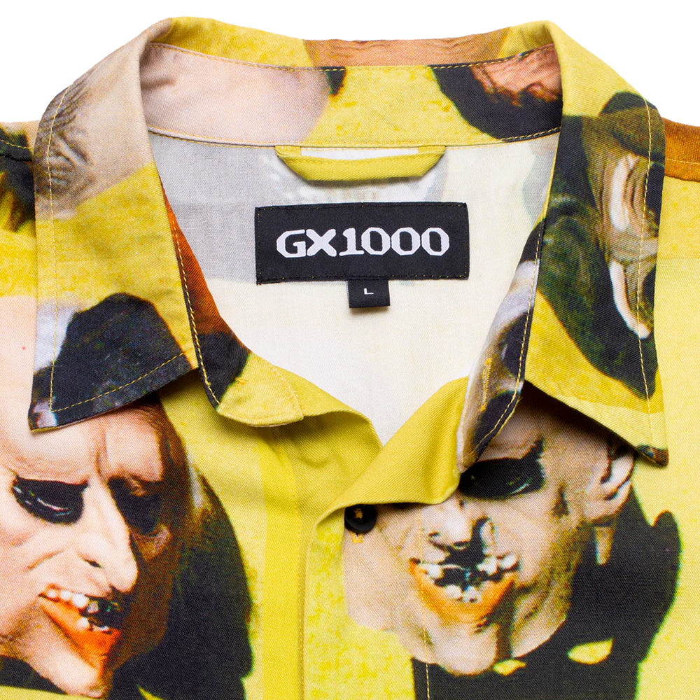 GX1000 Rayon Mask Button Up Yellow