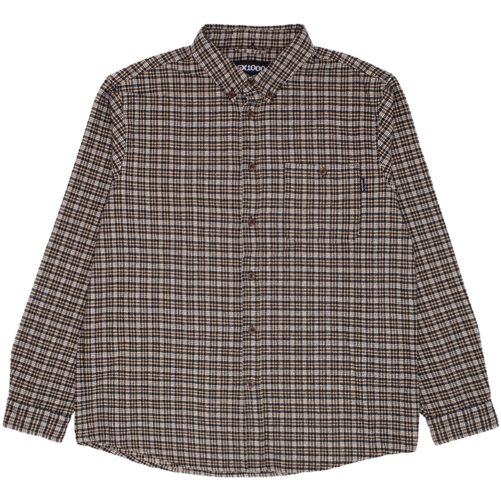 GX1000 Long Sleeve Button Down Shirt Hounds Tooth