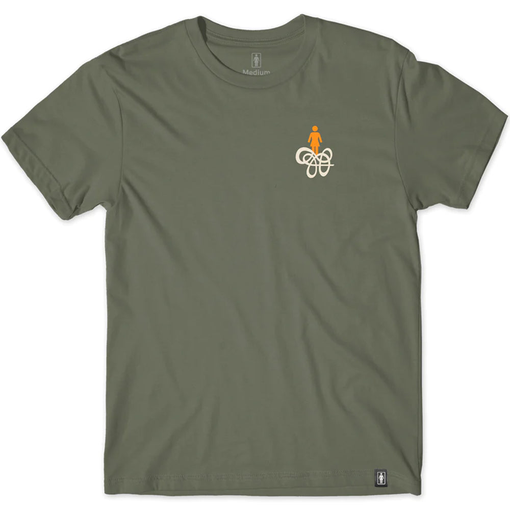 Girl Swirl OG Tee Olive