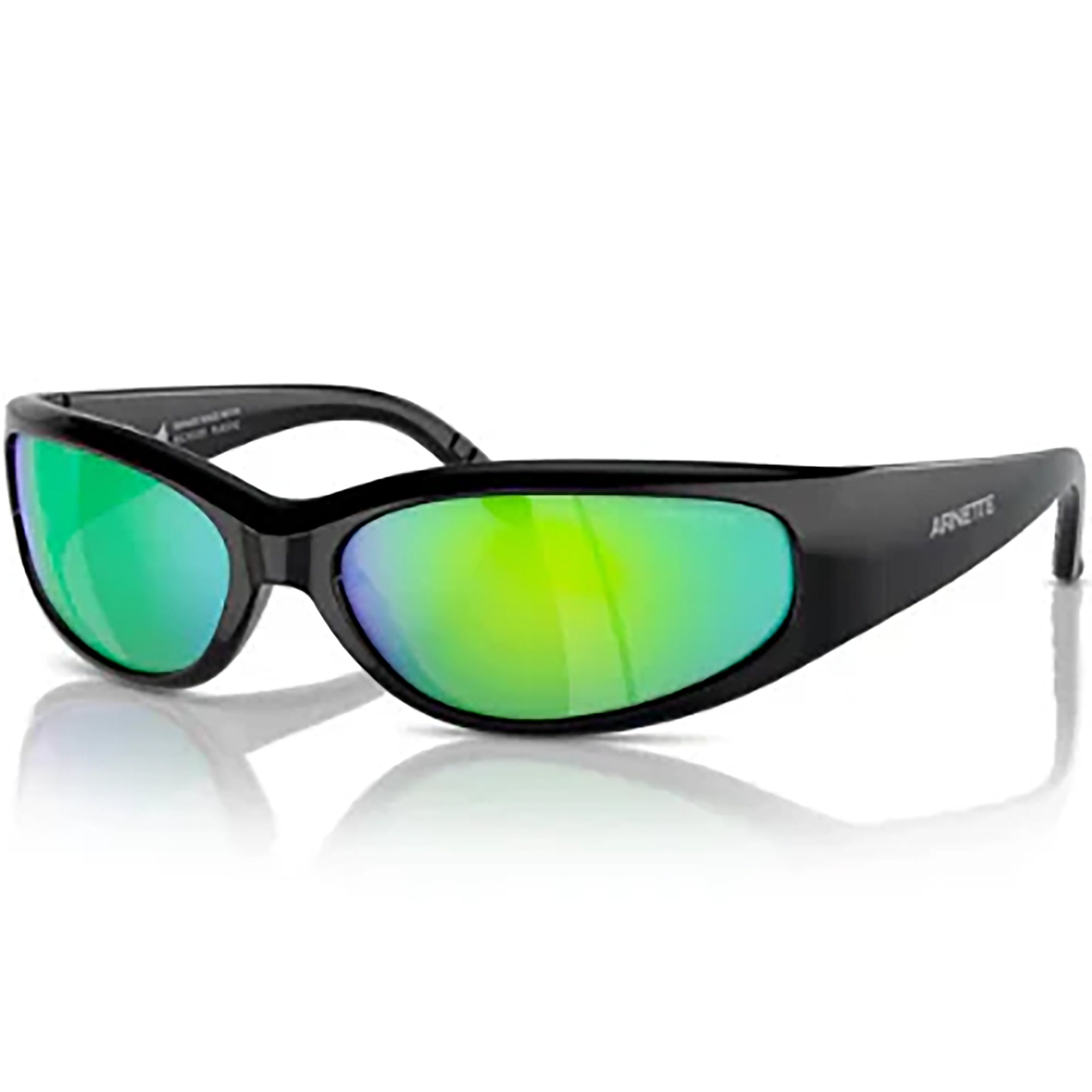 Girl x Arnette Catfish Sunglasses Black/Green Mirror