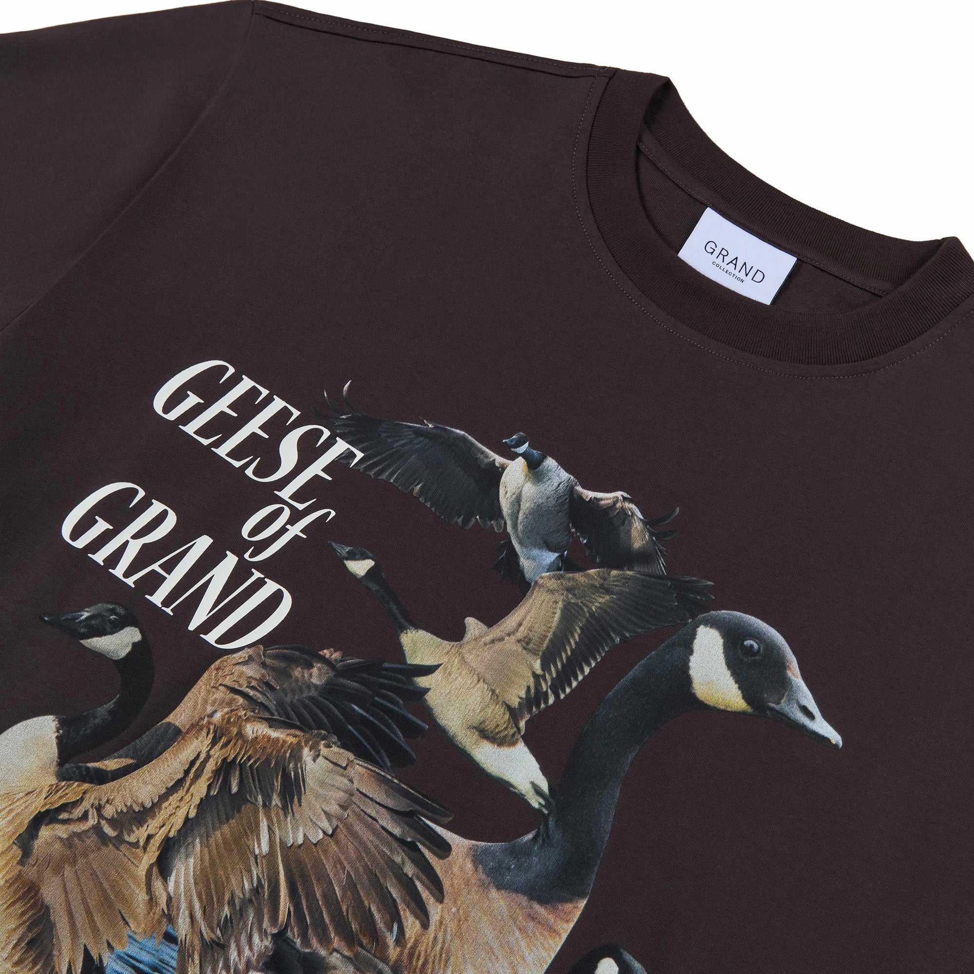 Grand Collection Geese Of Grand Tee Espresso