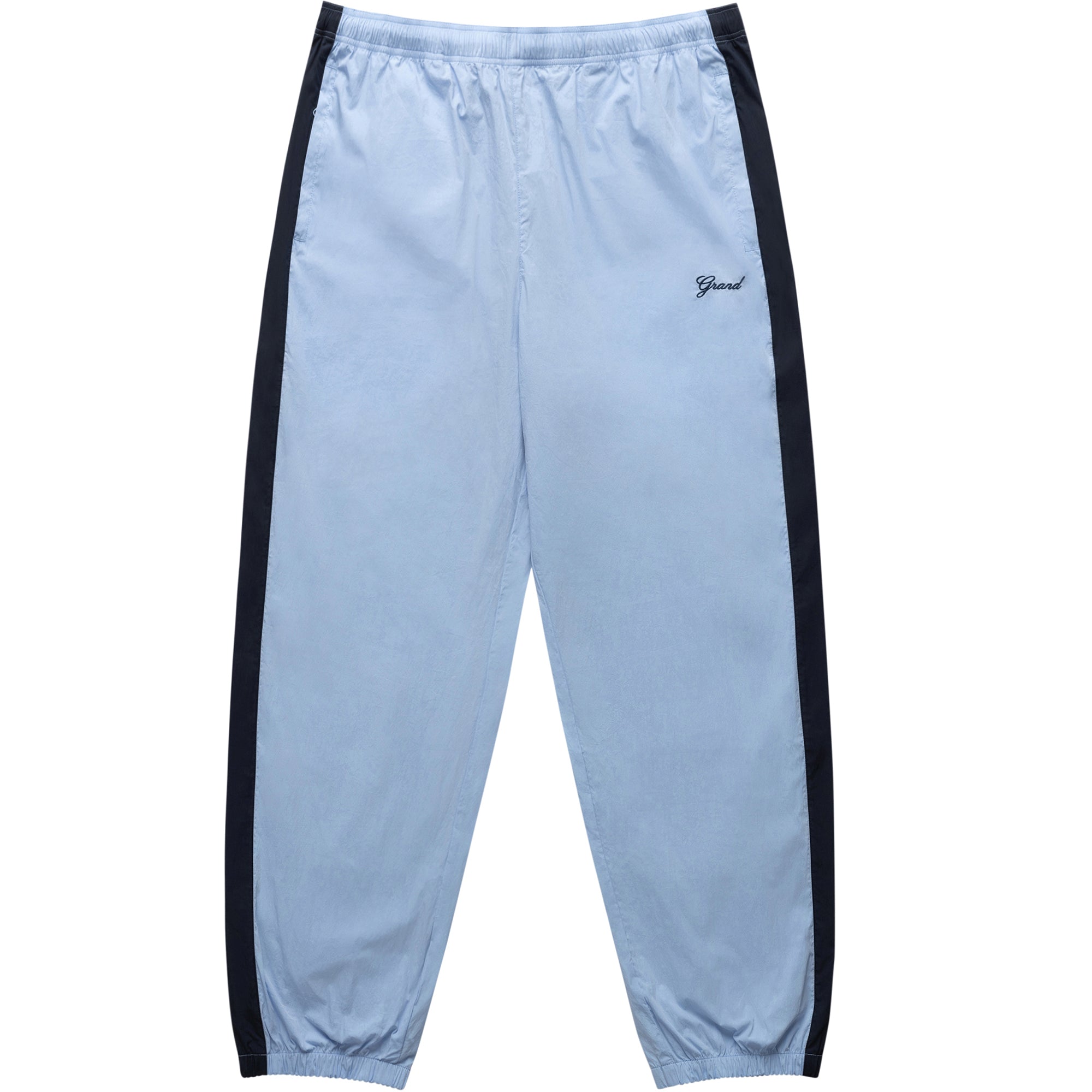 Grand Collection Cotton/Nylon Track Pant Powder Blue/Midnight Navy