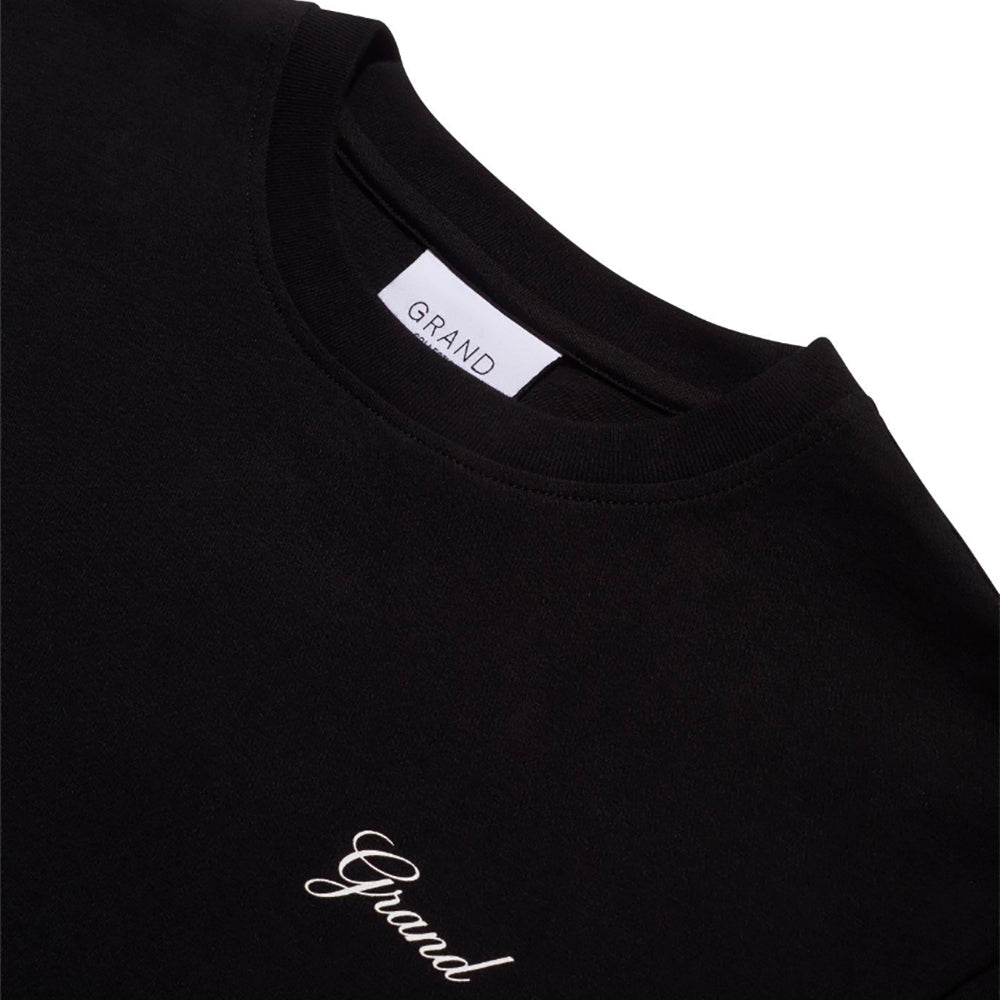 Grand Collection Script Tee Black