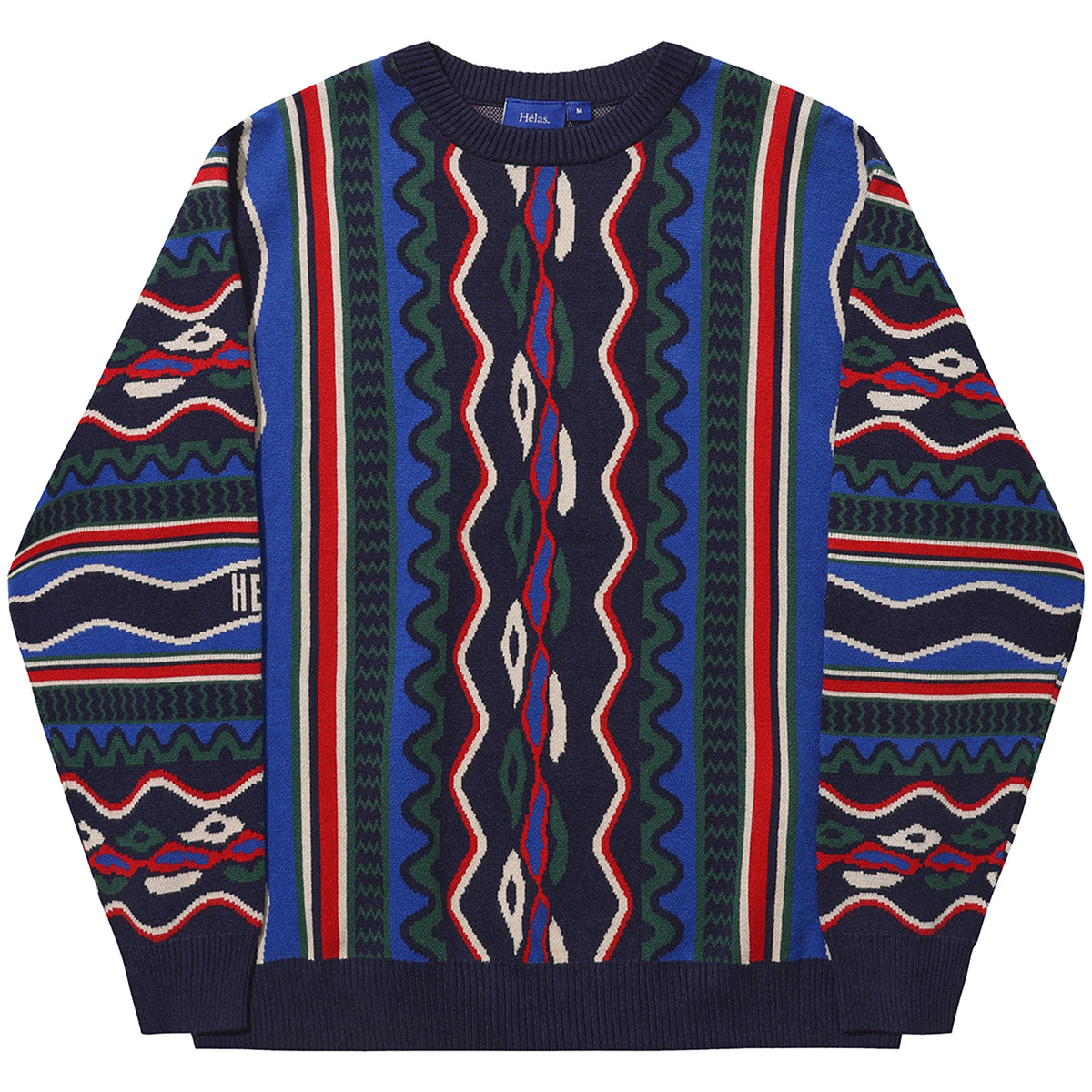 Hélas Coog Crewneck Knit Blue Multico
