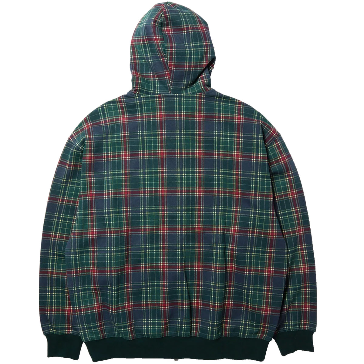 HUF Arch Plaid Heavyweight Zip Hoodie Forest