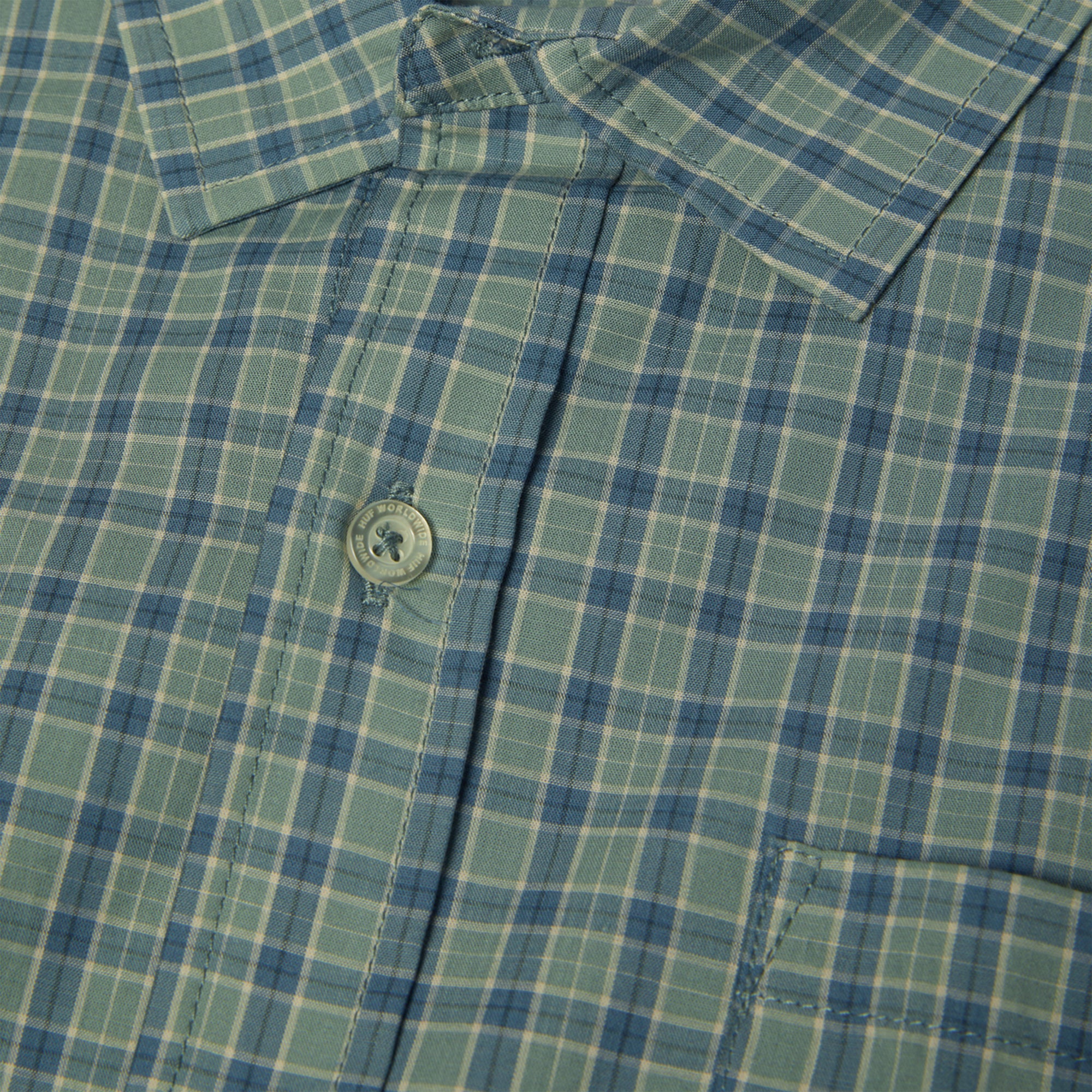 HUF H Star Plaid Shirt Marine