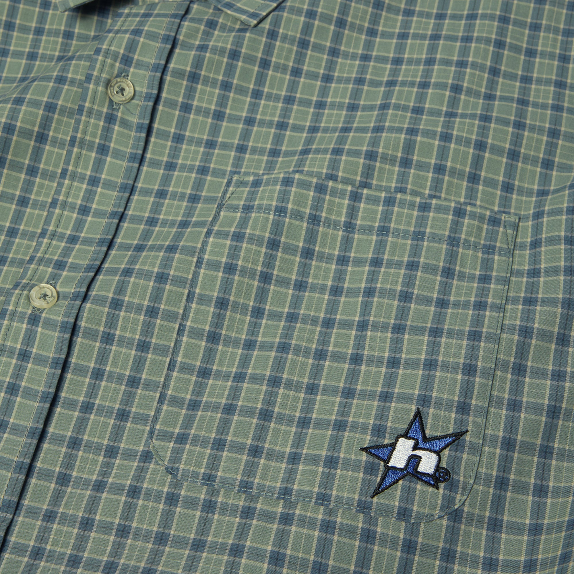 HUF H Star Plaid Shirt Marine