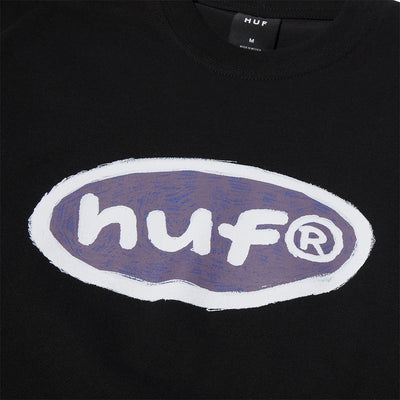 HUF Pencilled In T Shirt Black