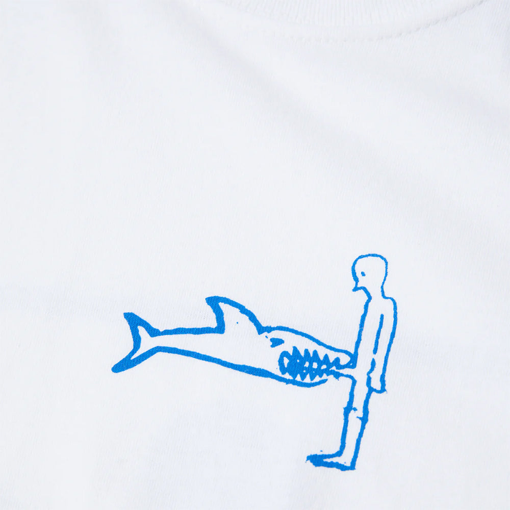HUF x Alltimers Shark Attack T Shirt White