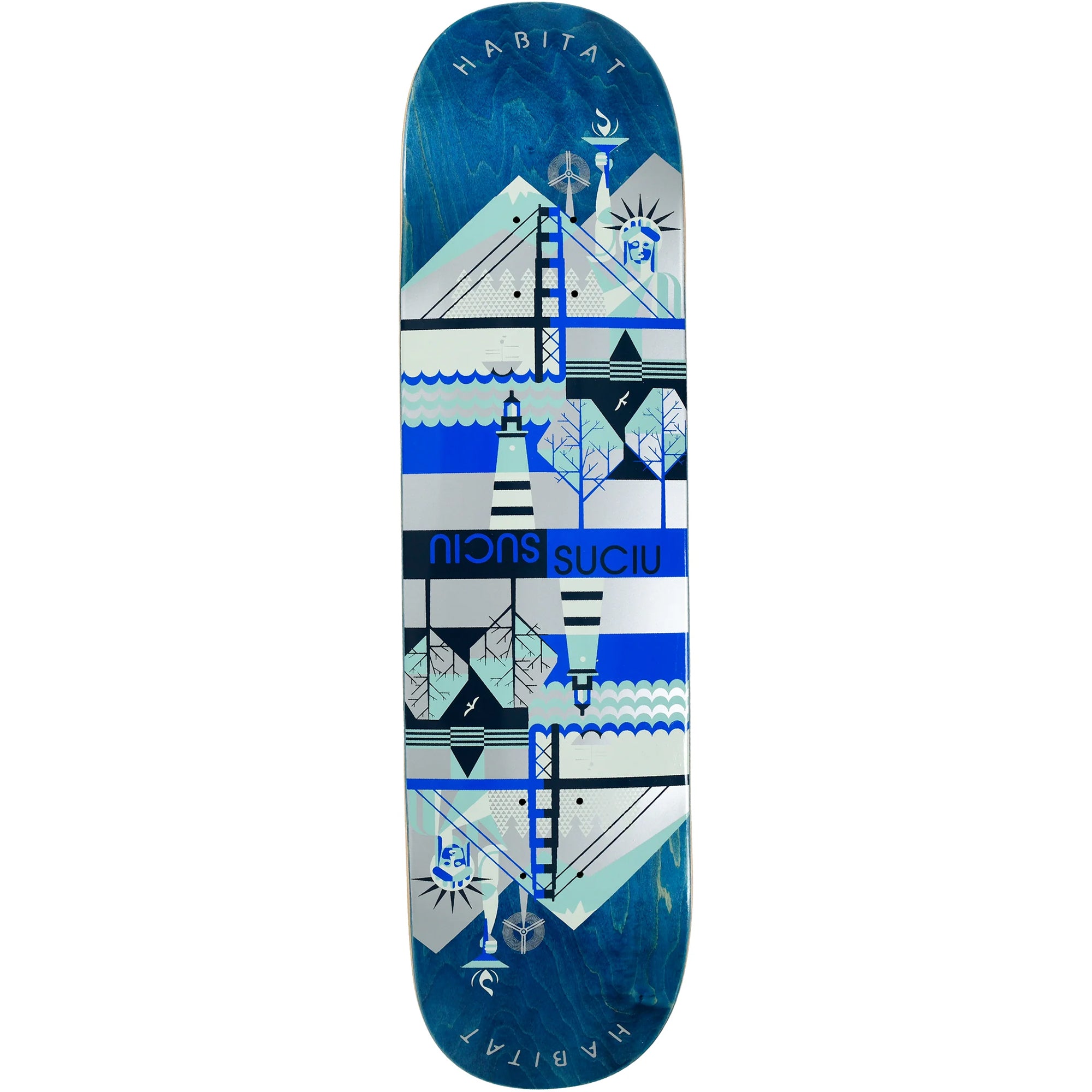 Habitat Mark Suciu Twin Continental Skateboard Deck 8.375"