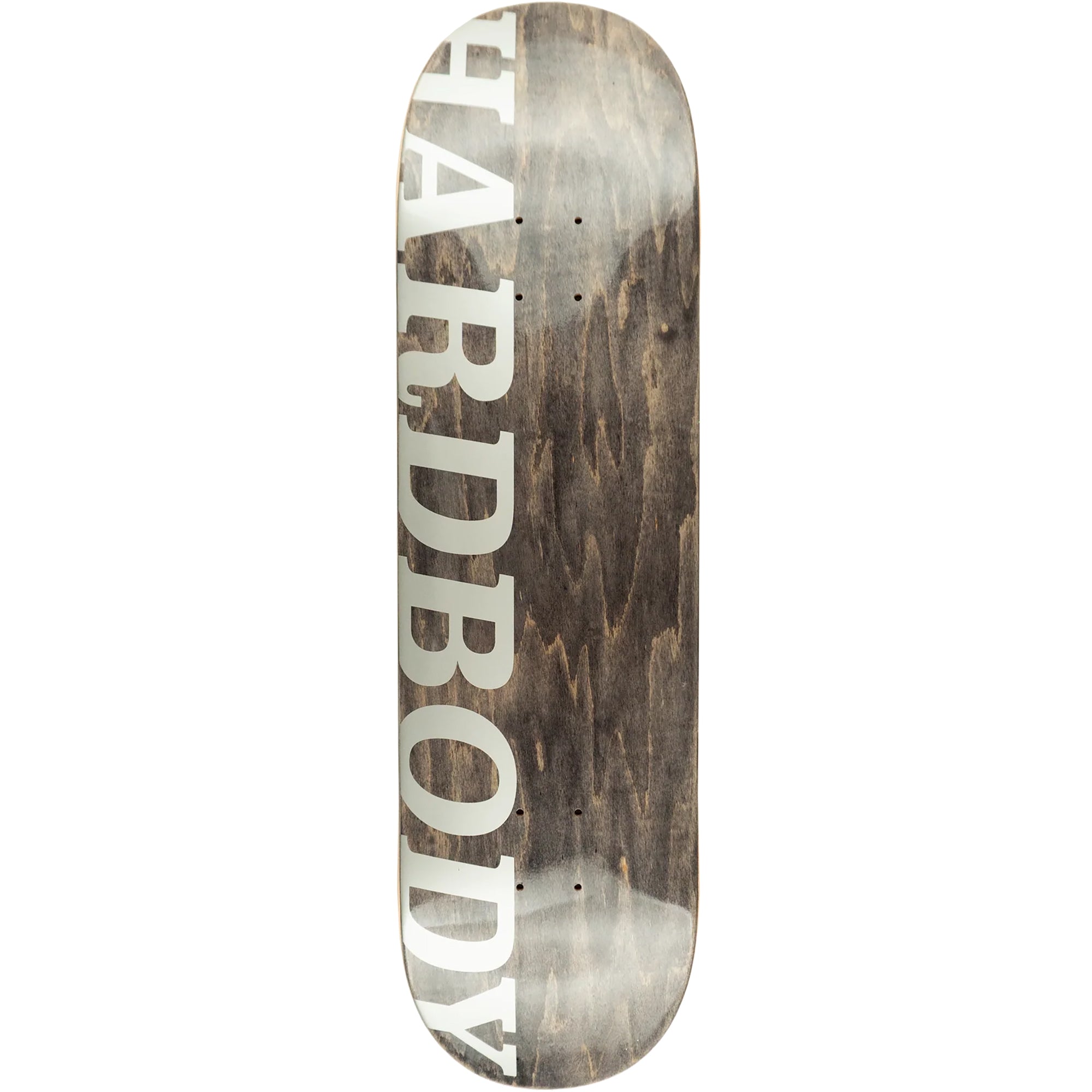 Hardbody Silver Logo Skateboard Deck 8.5"