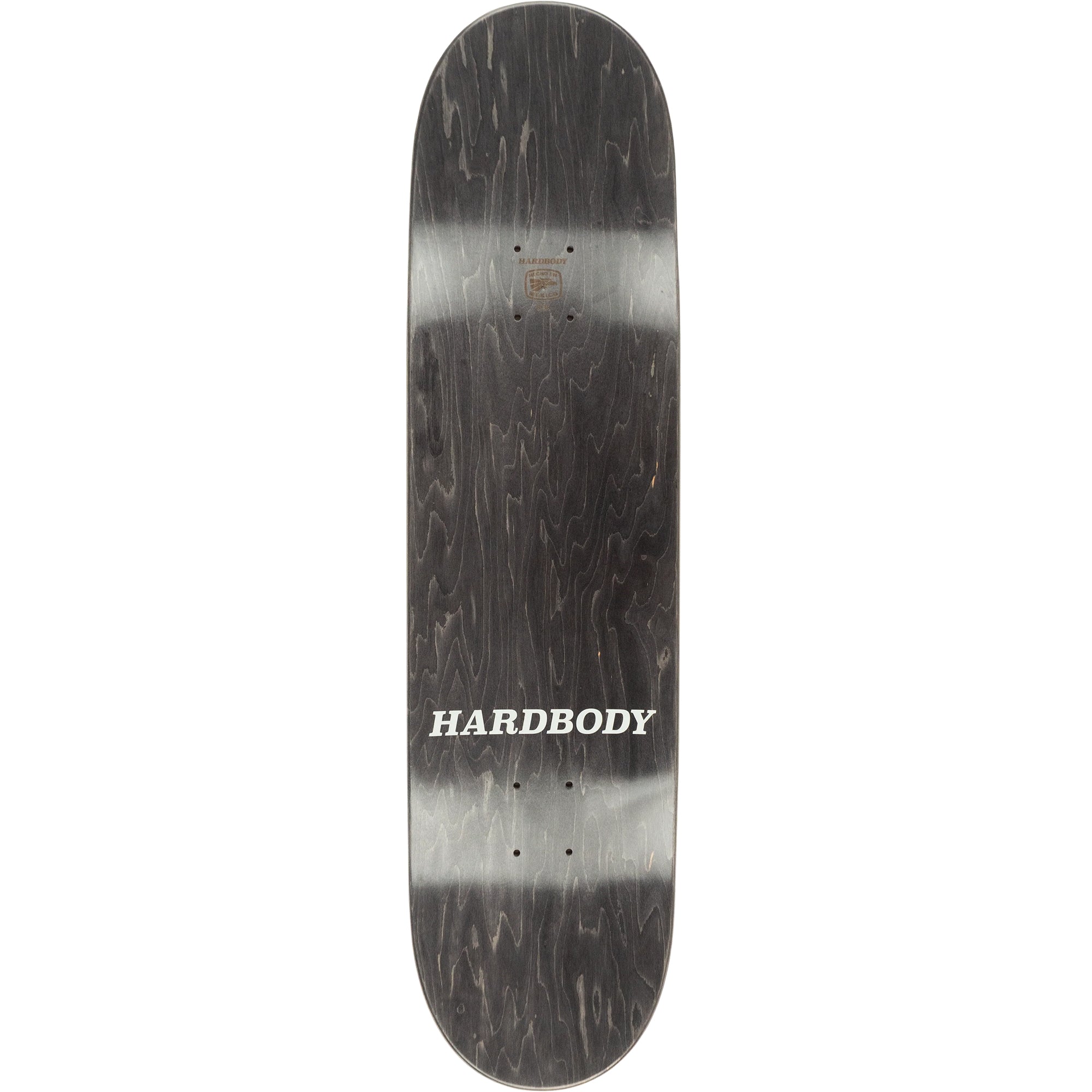 Hardbody Silver Logo Skateboard Deck 8.5"