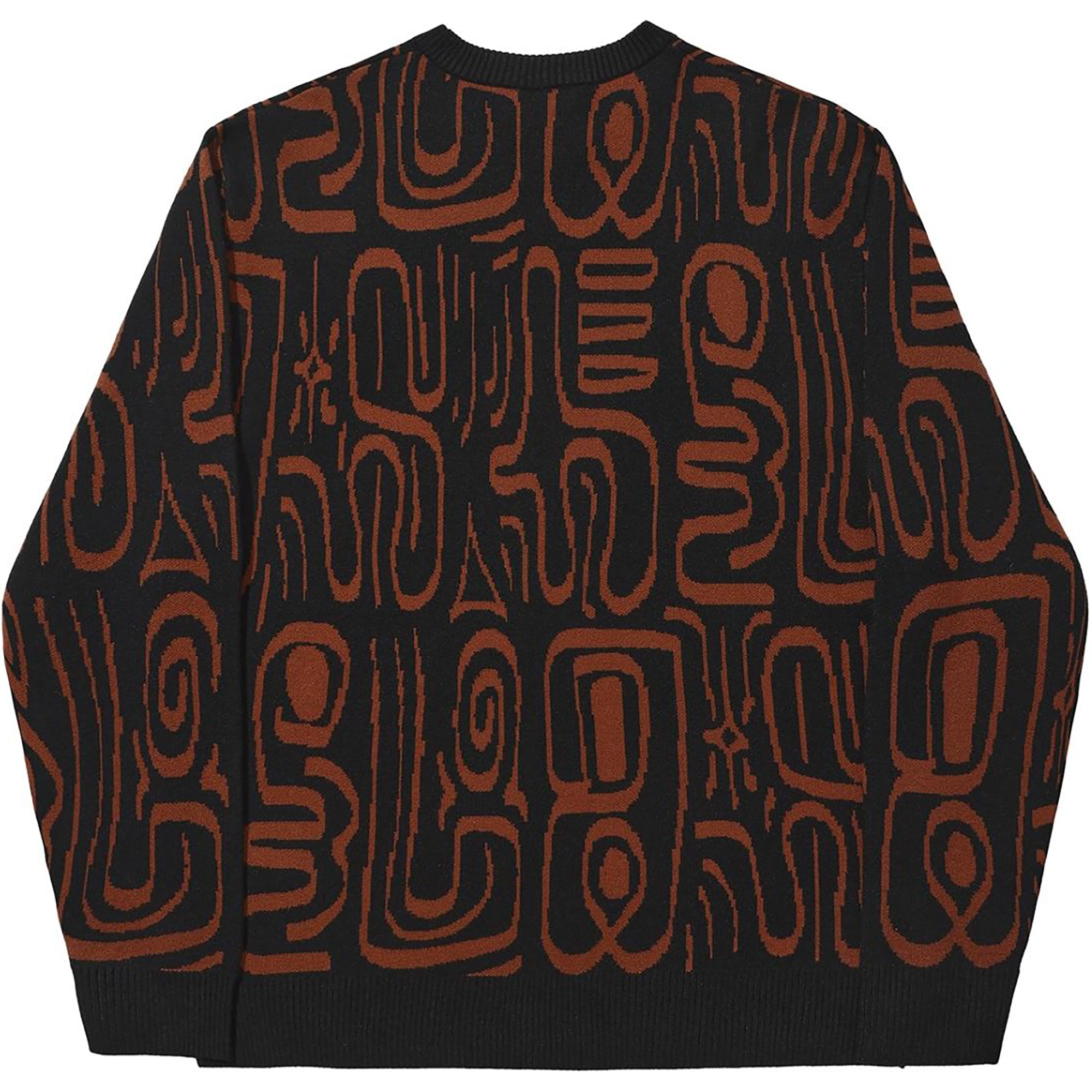 Hélas Abstract Crewneck Knit Black/Brown
