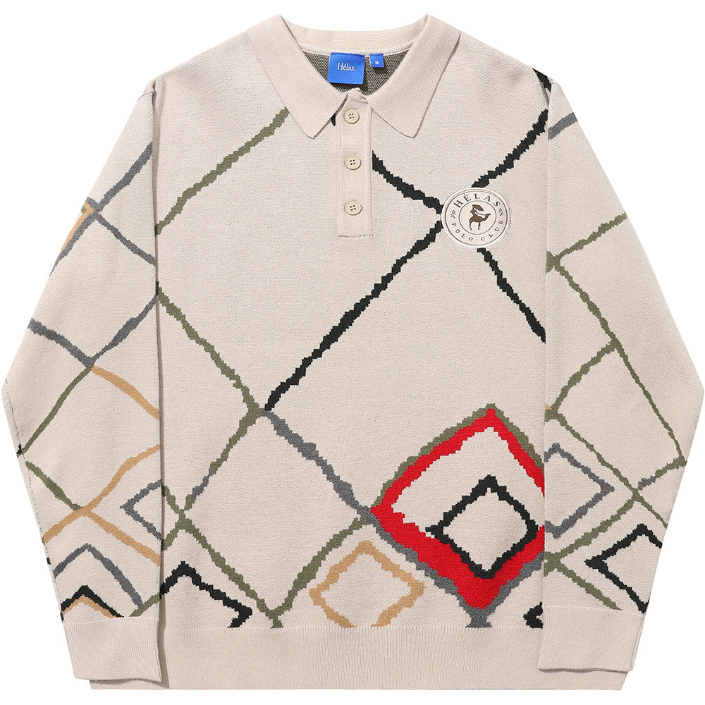 Hélas Polo Club Knit Off White