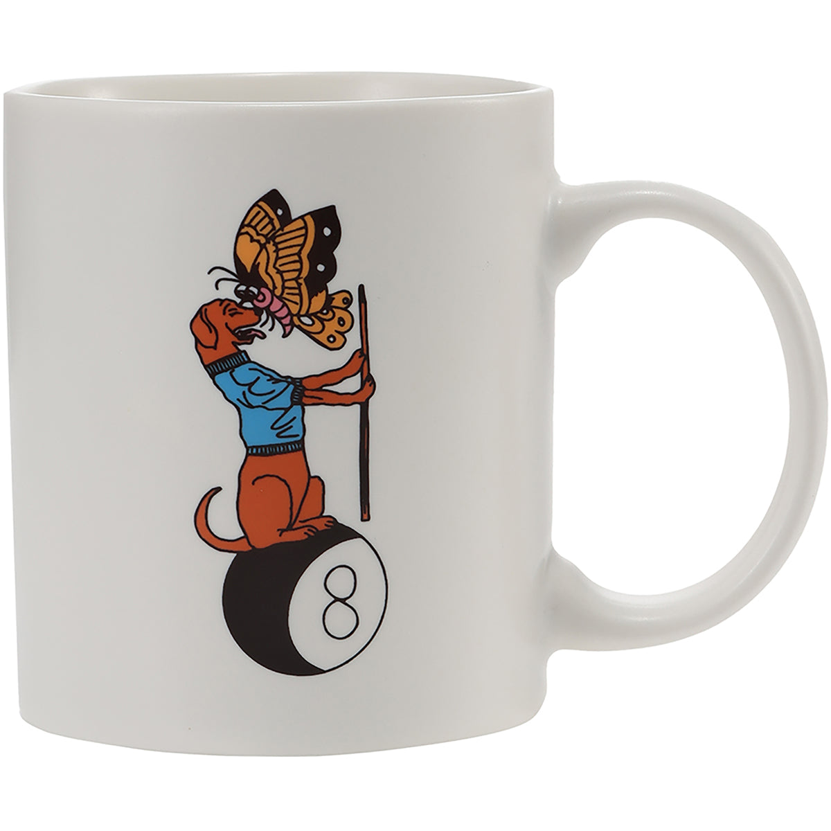 Hélas Pool Dog Mug White