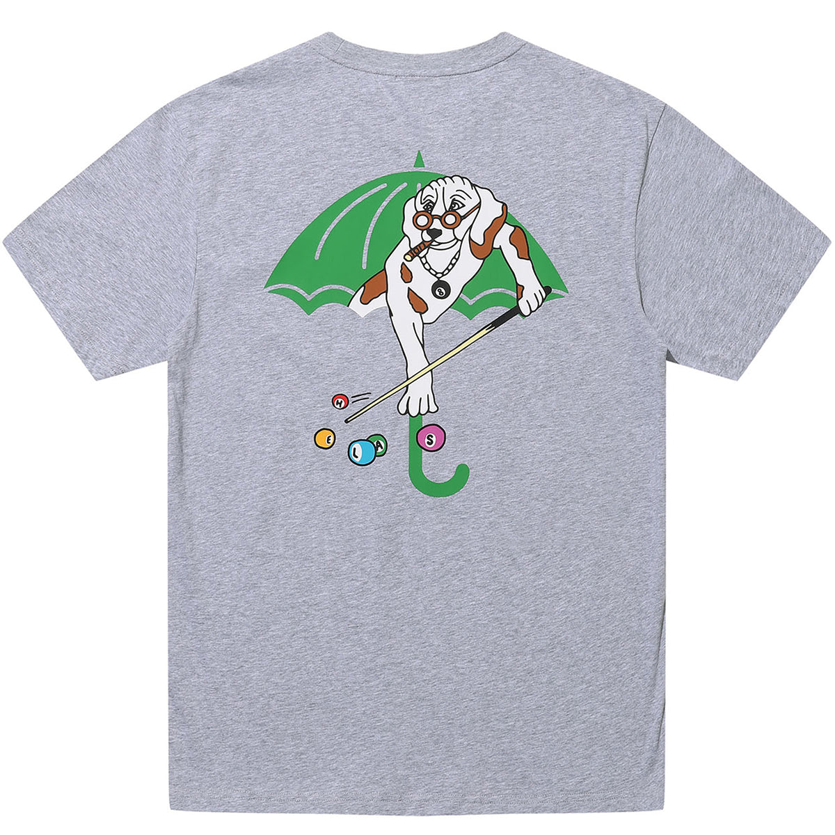 Hélas Pool Dog Tee Heather Grey