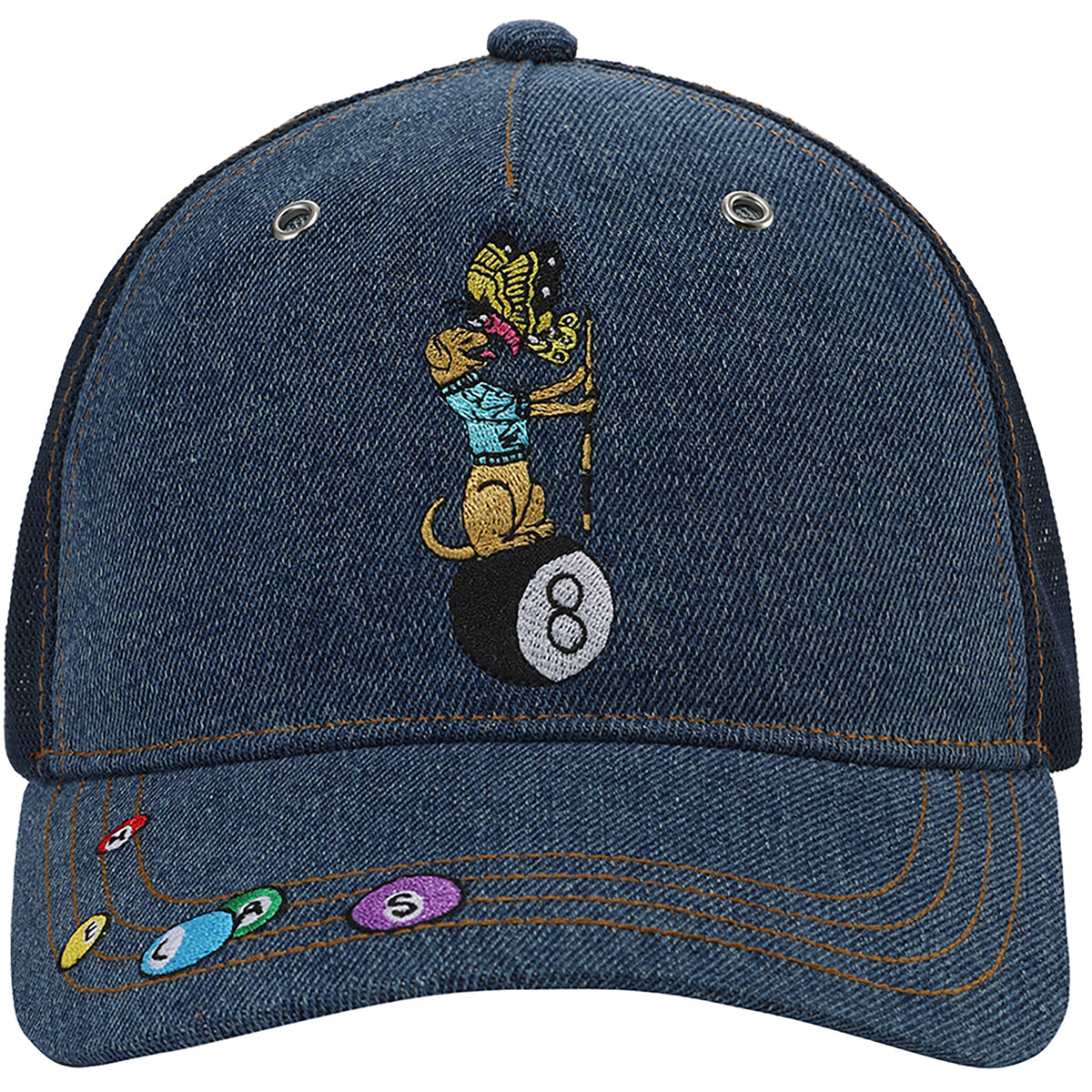 Hélas Pooldog Denim Cap Washed Indigo