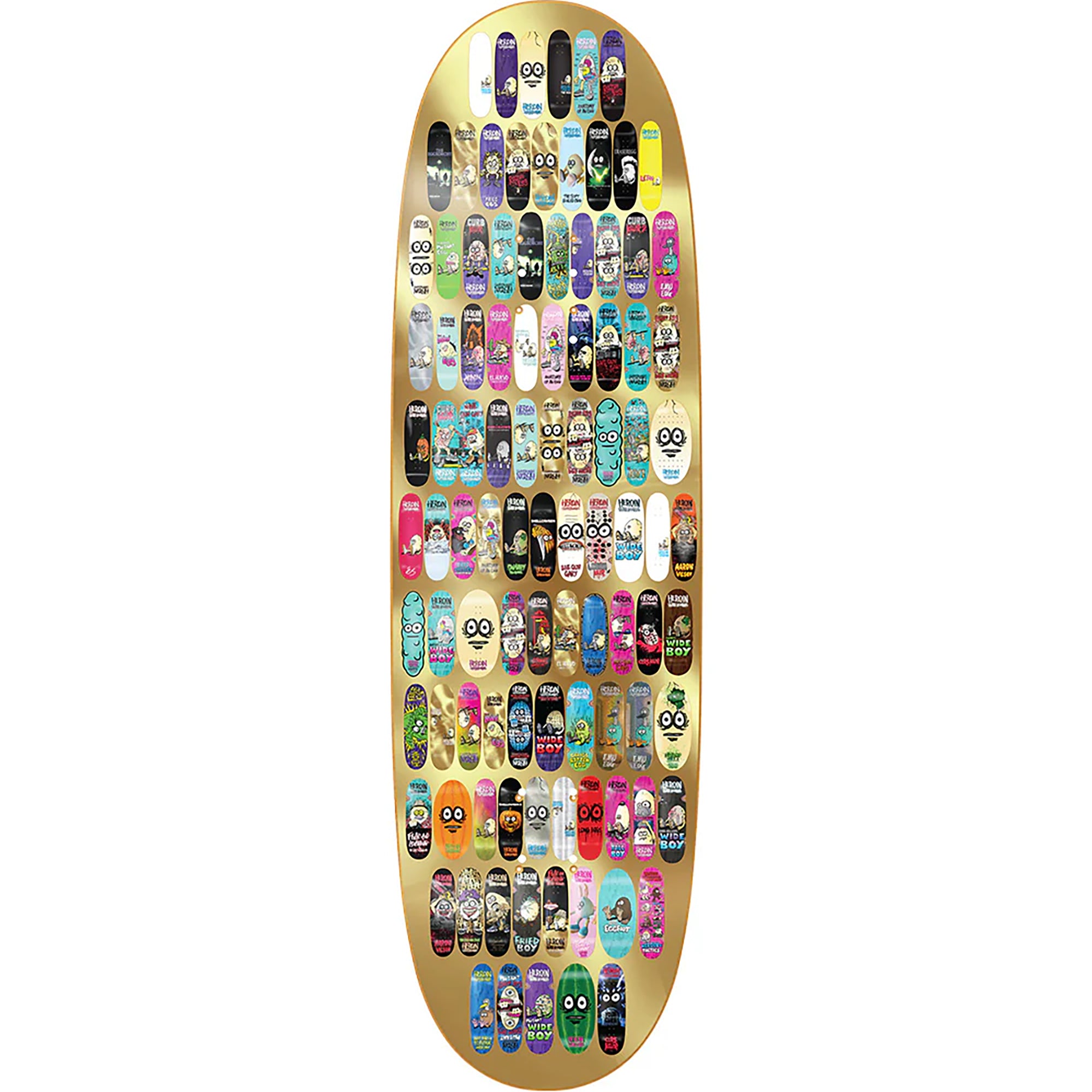 Heroin 100th Egg Skateboard Deck 9.125"